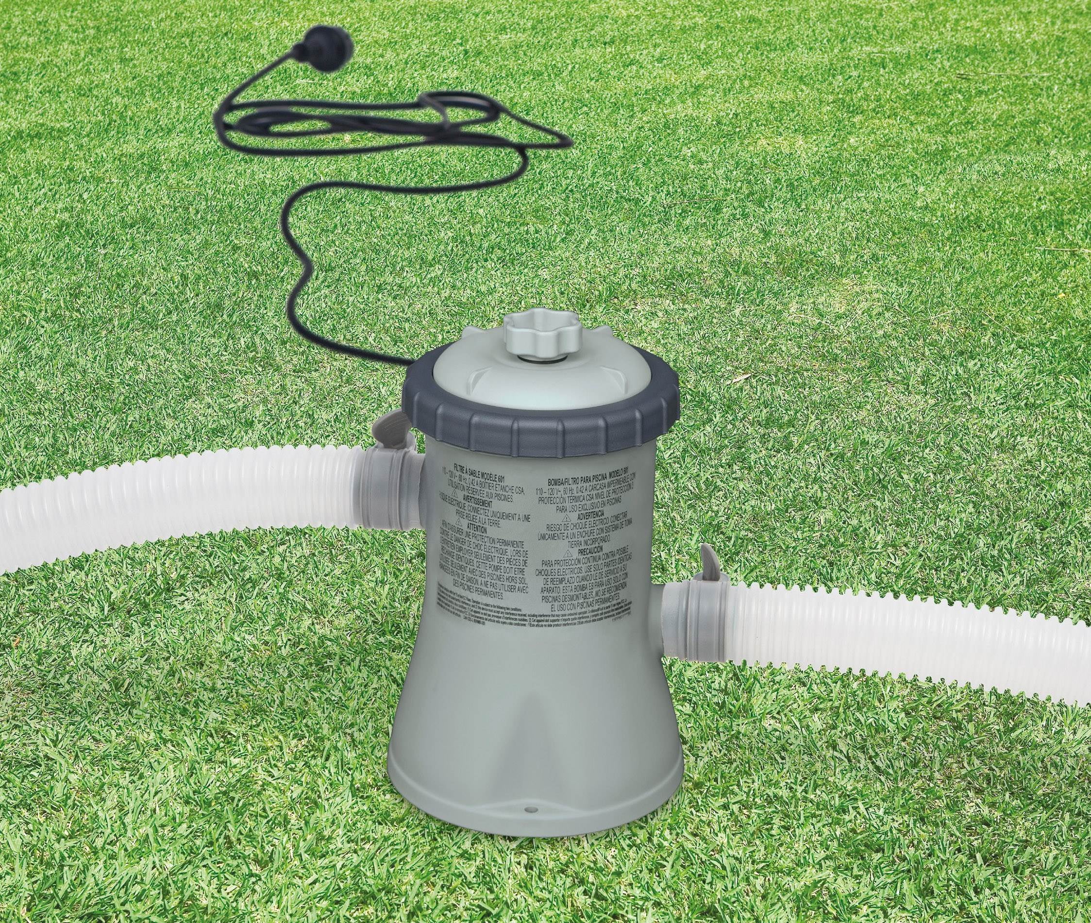 Intex 10ft x 30in Easy Set Above Ground Inflatable Family Swimming Pool & Pump - Womvr