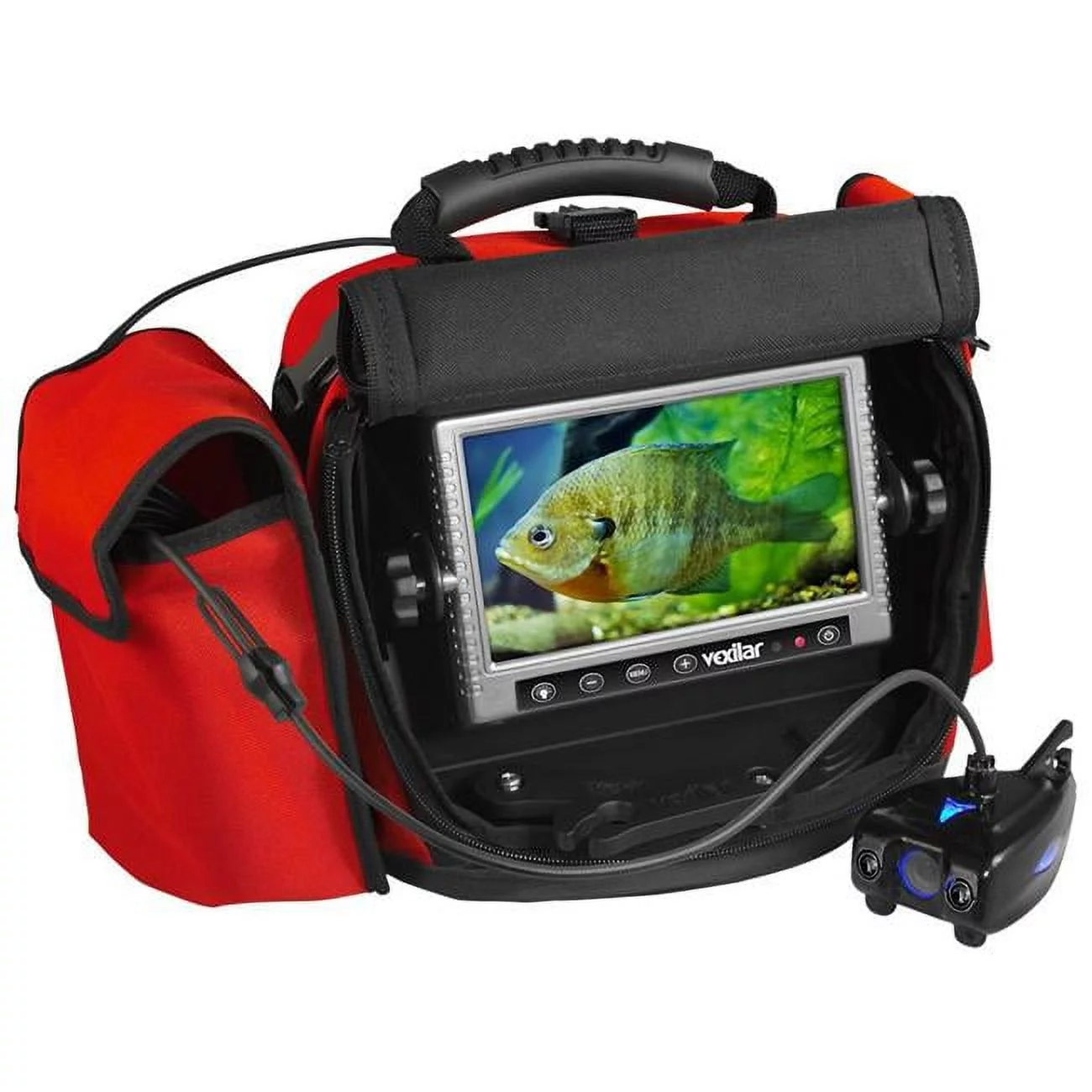 Vexilar FS800IR Fish-Scout 800 Infra Underwater Camera with Soft Case, Red & Black, White - Womvr