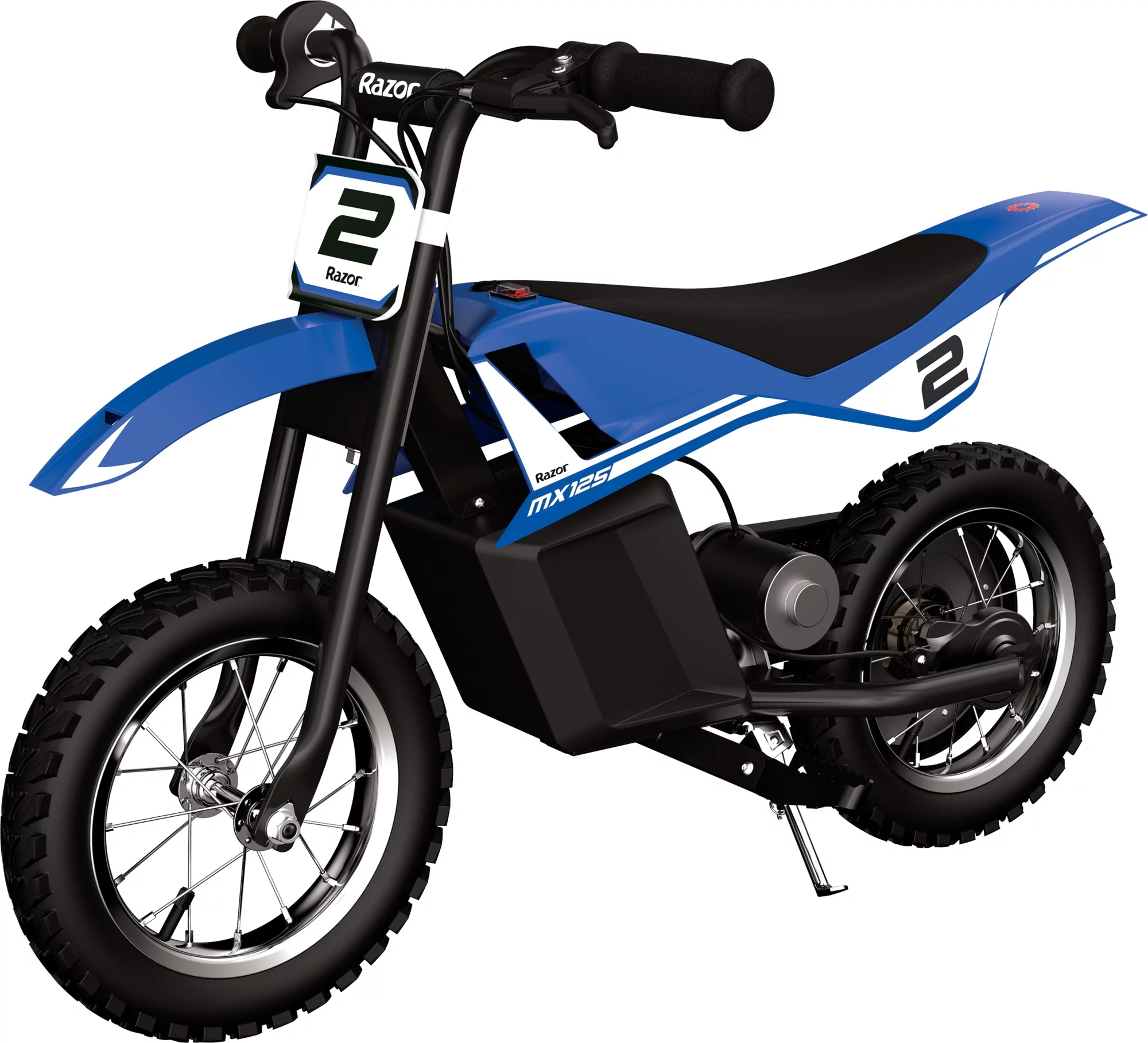 Razor Miniature Dirt Rocket MX125 Electric-Powered Dirt Bike - Black with Decal Included, Recommended For Kids 7+ Between 40 and 80 lbs - Womvr