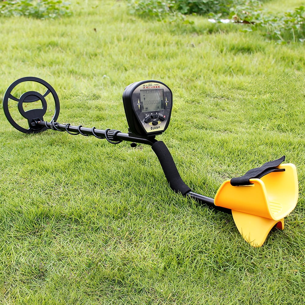 Metal Detector for Adults, Seizeen Lightweight Metal Detector Waterproof, LCD Kids Metal Detector Set  W/ 10'' Large Coil, Backpack, Shovel & Headphone for Outdoor Treasure Hunt, Adjustable 33''-52'' - Womvr