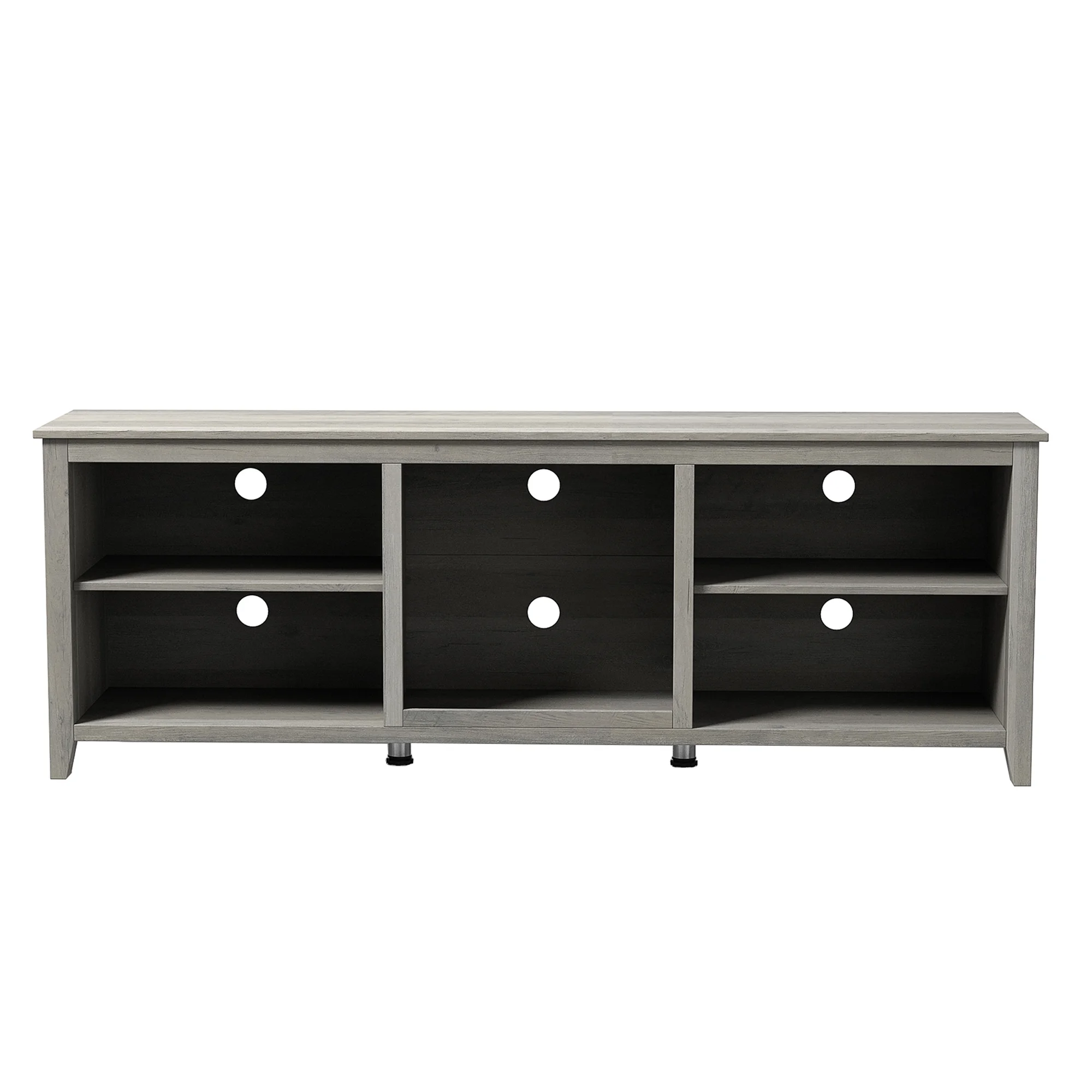 SYNGAR TV Stand for 65 inch TV, Modern TV Console Table Stand with 2 Door Cabinet, Living Room TV Table Stand Buffet Cabinet with Adjustable Storage Shelves, 60