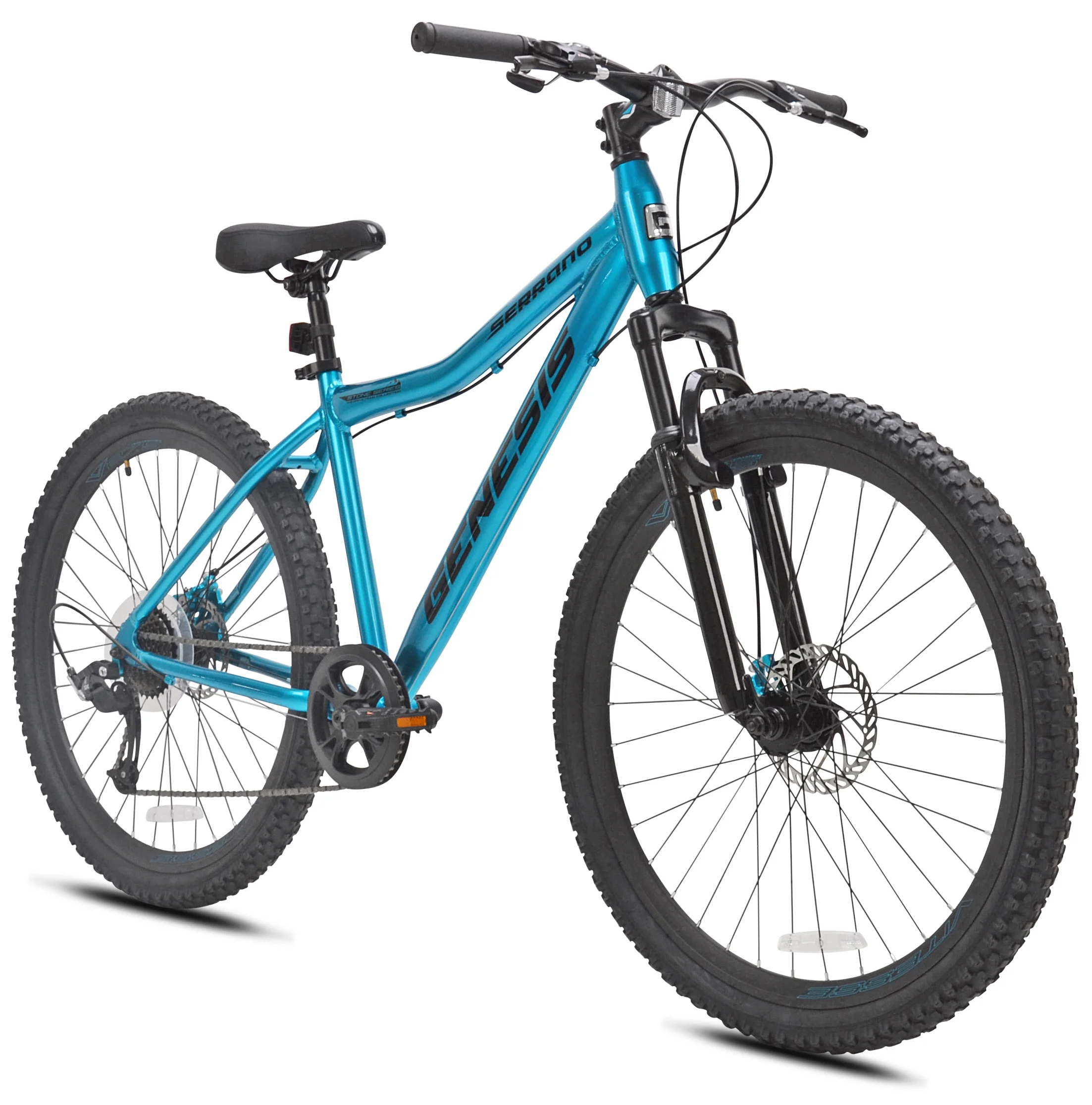 Genesis 27.5 in. Serrano Ladies Mountain Bike, Blue - Womvr