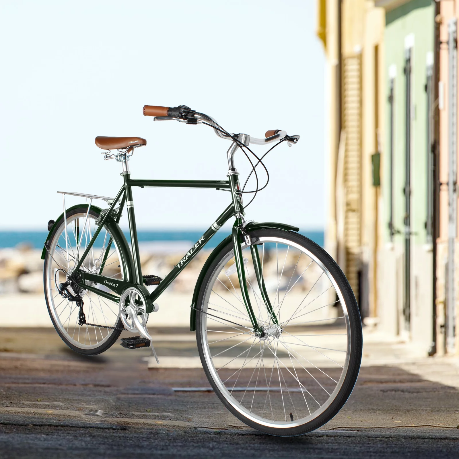 Tracer Osaka Men's Hybrid City Bike 21