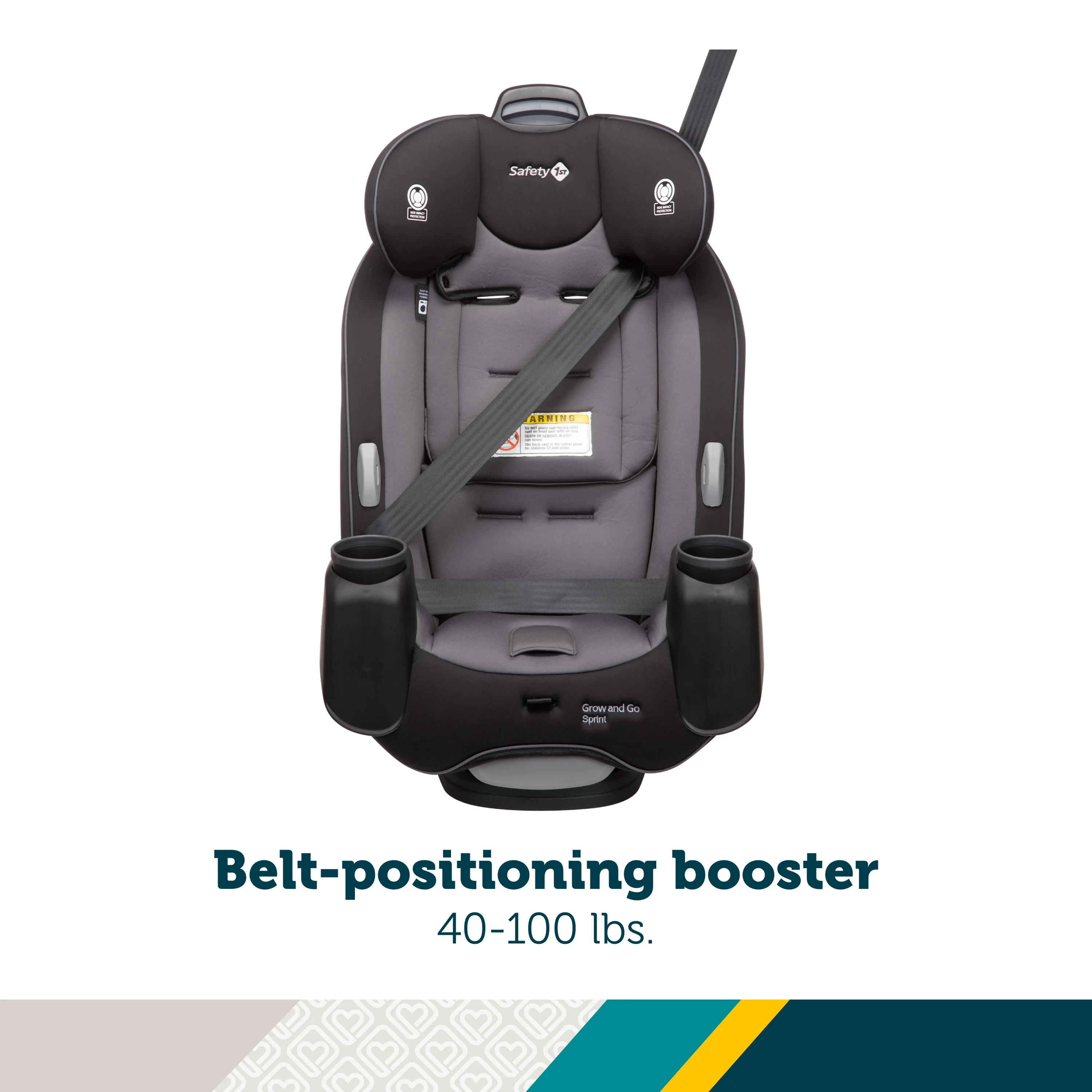 Safety 1st Grow and Go Sprint All-in-One Convertible Car Seat, Soapstone II - Womvr