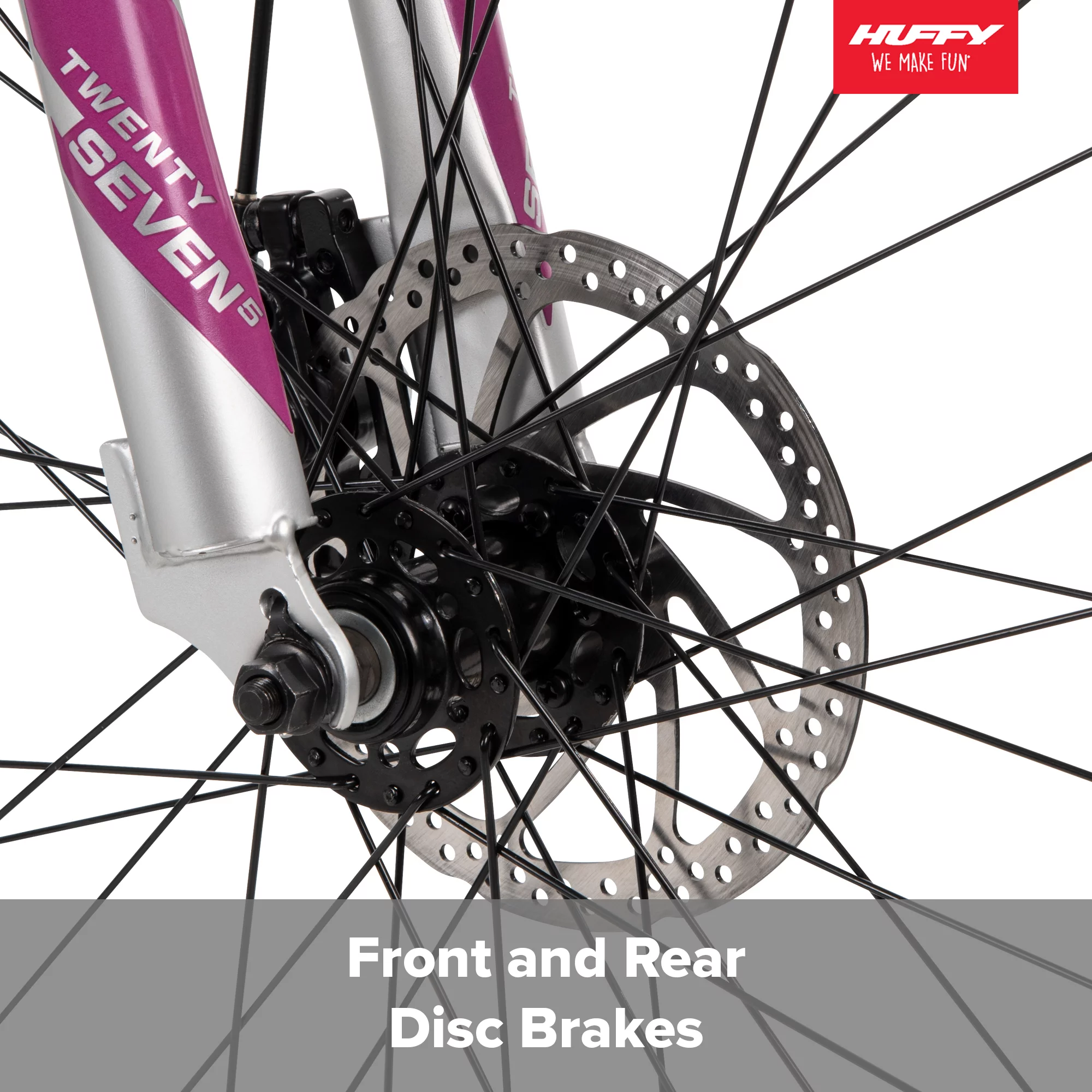 Huffy Rangeline Women's Mountain Bikes, 27.5 inch, Silver - Womvr