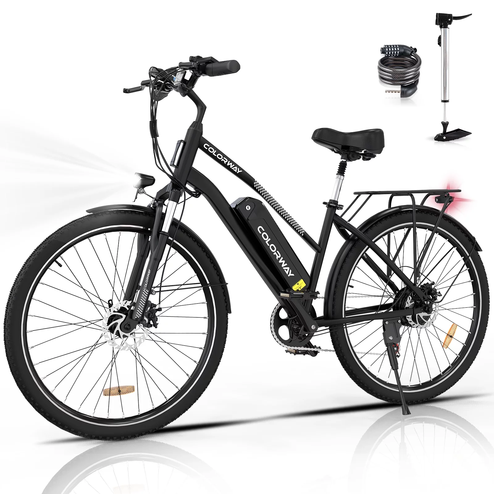 COLORWAY 500W Electric Bike, 28