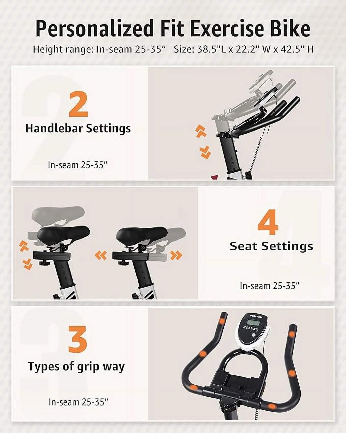 UPGO Indoor Cycling Bike Stationary Exercise Bike Cycle Bike with Ipad Mount & Comfortable Seat Cushion - Womvr