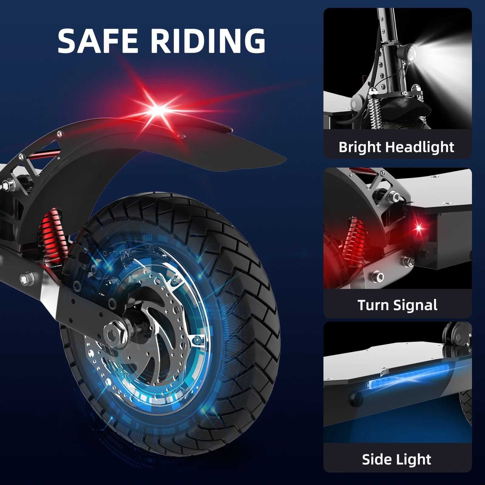 AJOOSOS X750 Electric Scooter - 35 mph Max Speed, 40 Miles Long Range, 1300W Powerful Motor, Foldable Electric Scooter for Adults - Womvr