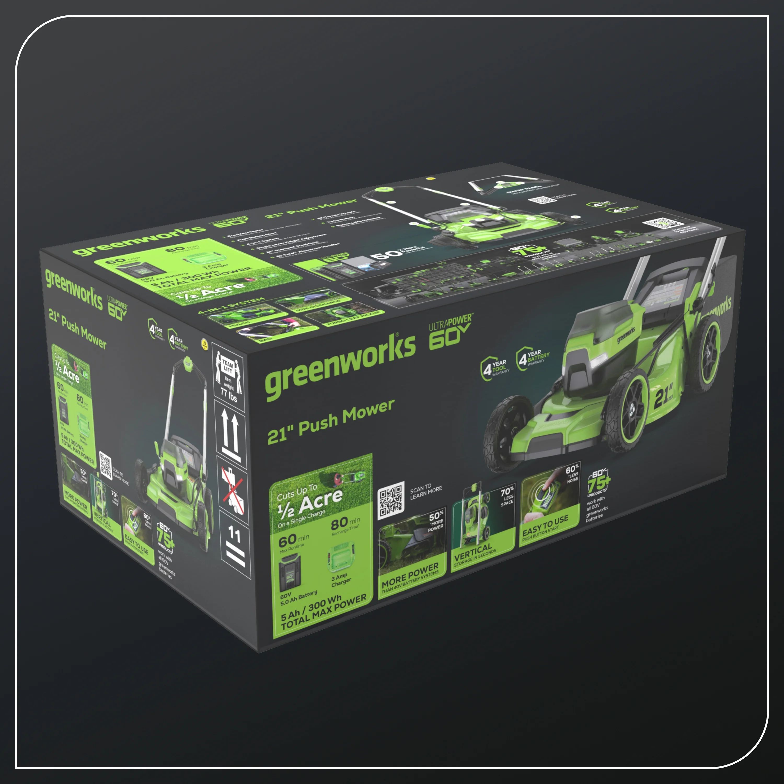 Greenworks 60V 21