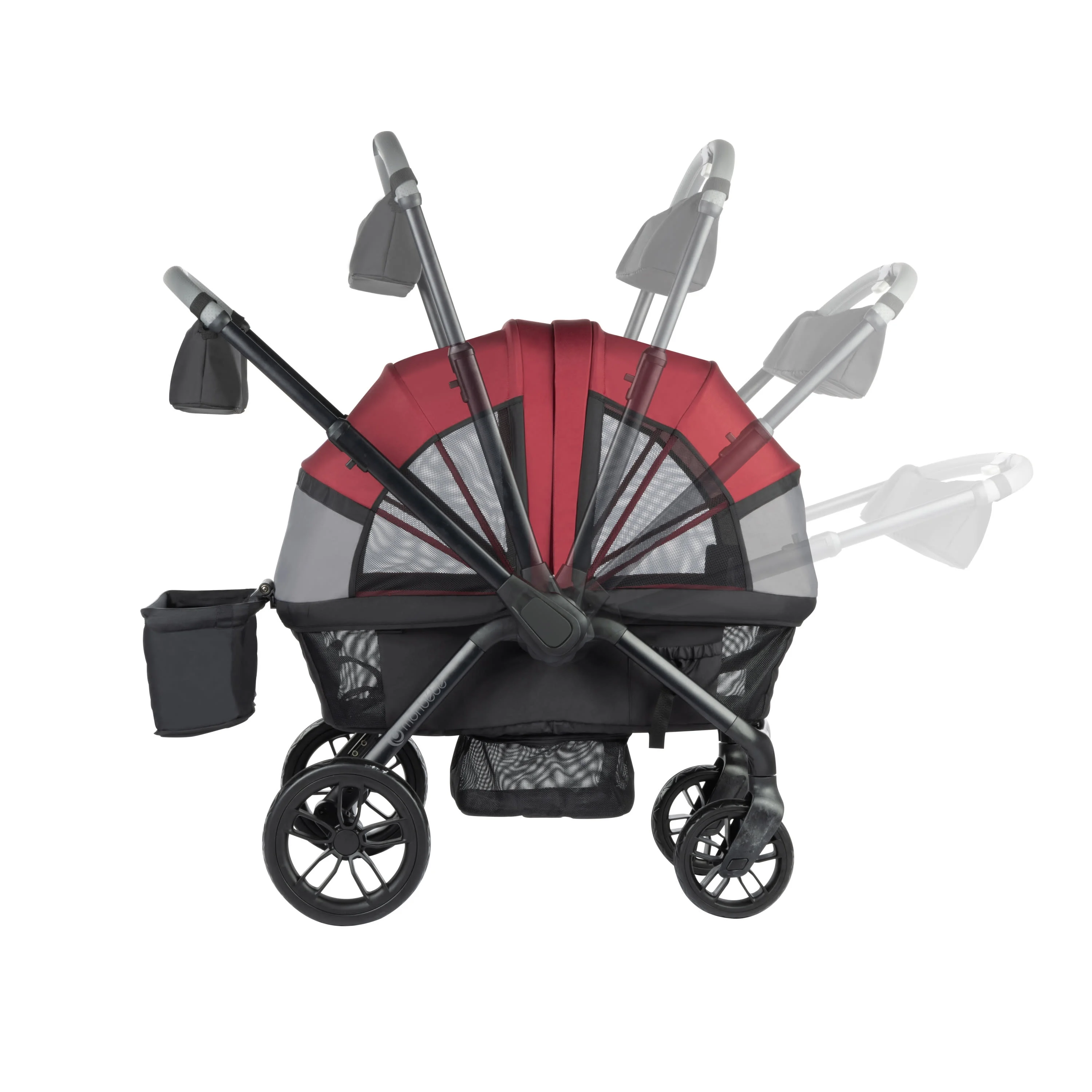 Monbebe Everyday Outings Wagon Stroller, Cobblestone Grey - Womvr