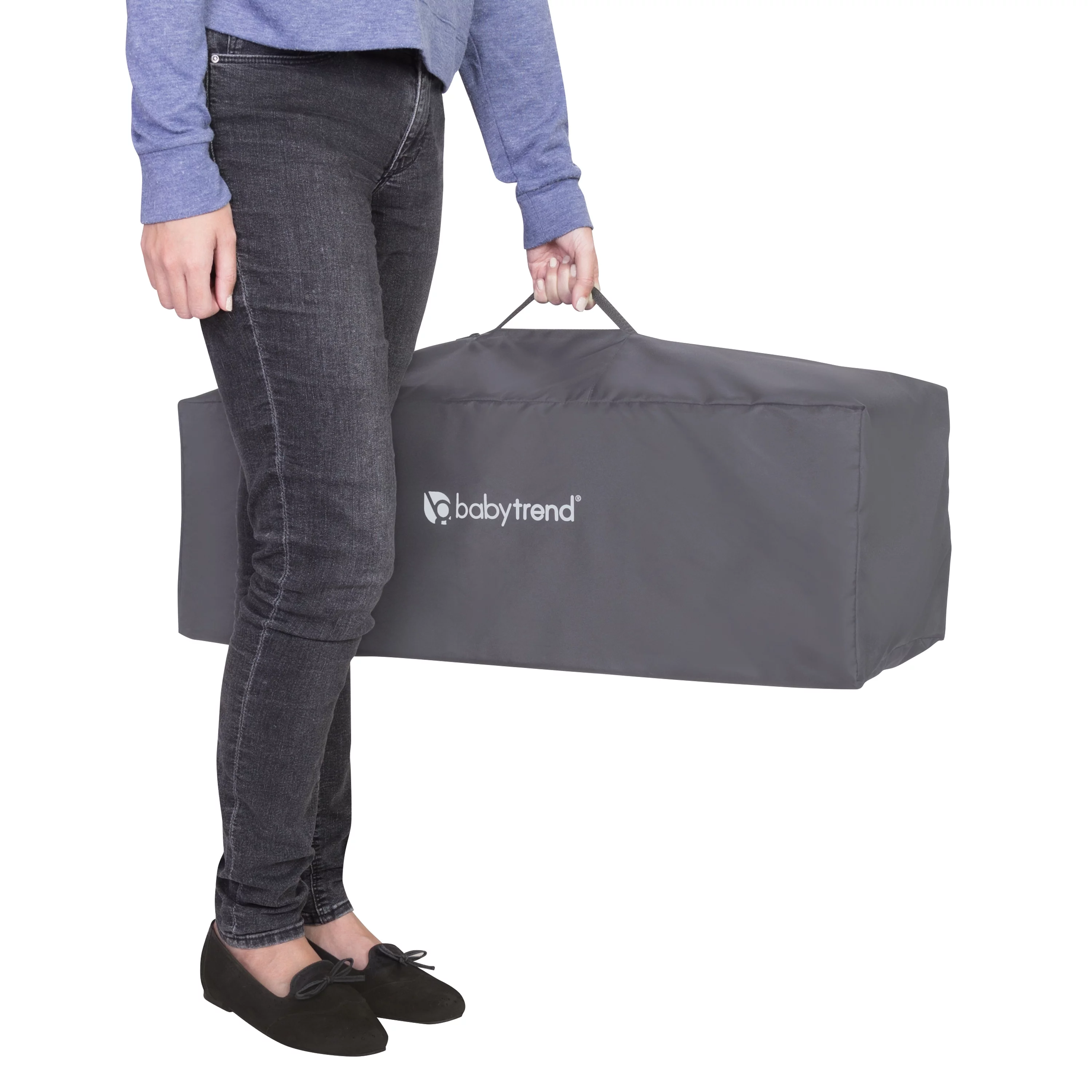 Baby Trend Nursery Center Playard - Animal Jubilee, Grey, Infant - Womvr