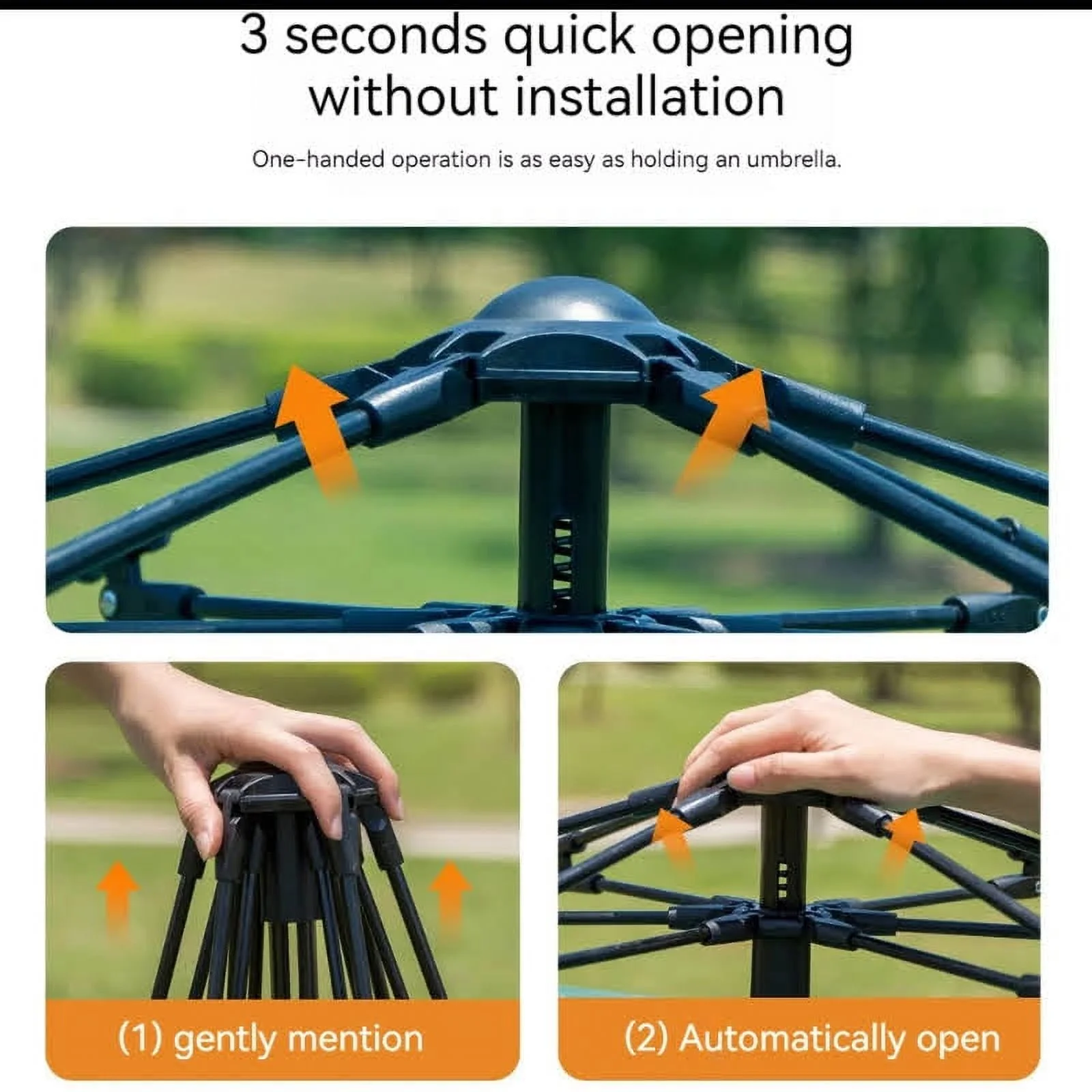 Klotel Pop up Camping Tent Outdoor Waterproof 3-4 Person Instant Setup - Womvr