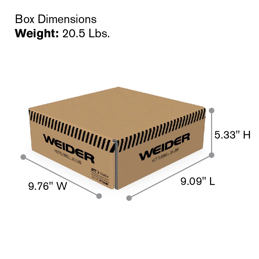 Weider, 30lb Cast Iron Hammertone Finish Kettlebell, Single - Womvr