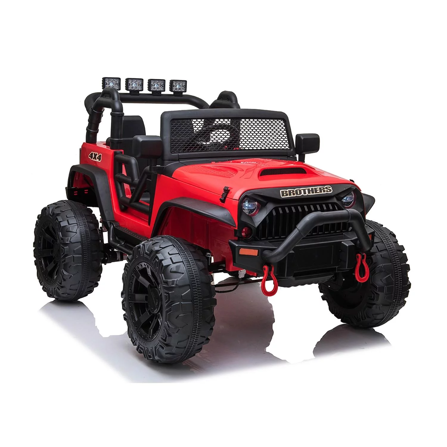CIPACHO Kids Ride On Truck, 24V Battery Powered Toy Car with Spring Suspension, Remote Control, Red - Womvr