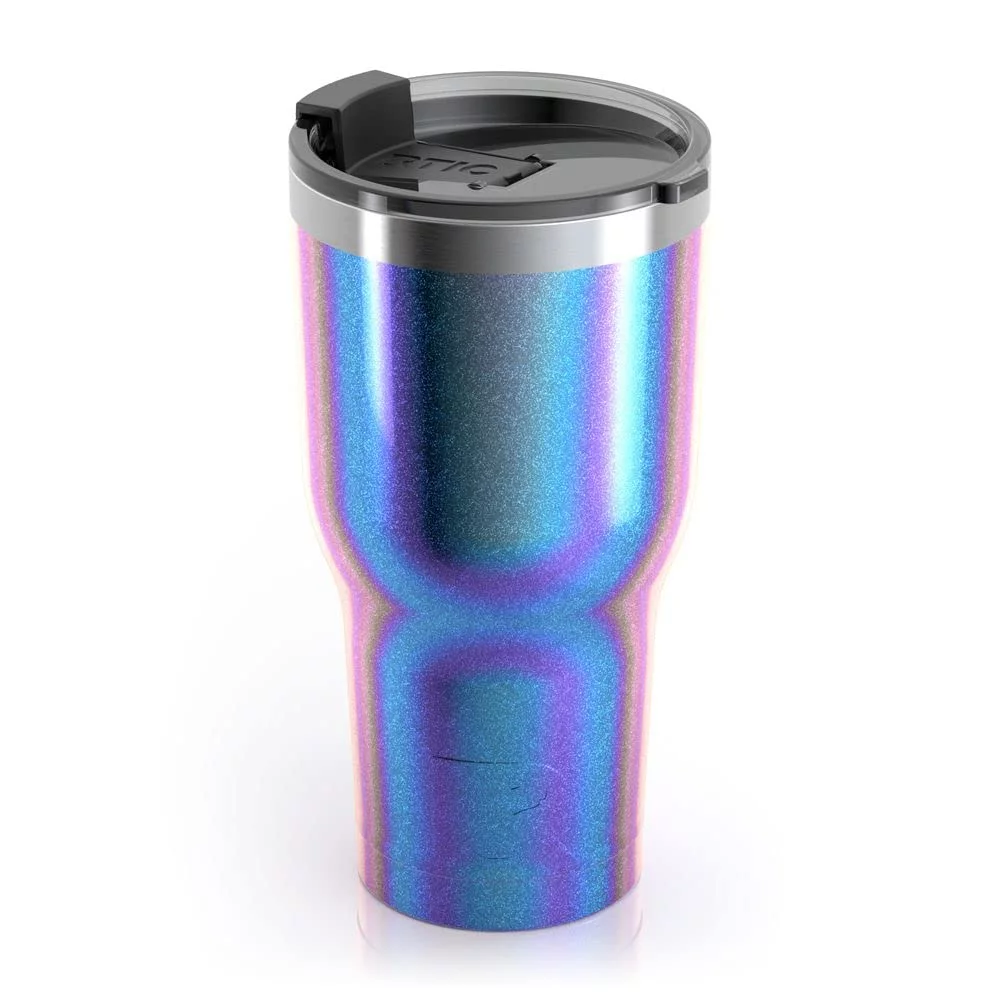 RTIC 30 OZ Insulated Tumbler Stainless Steel Coffee Travel Mug with Lid, Spill Proof, Hot Beverage and Cold, Portable Thermal Cup for Car, Camping, Deep Harbor - Womvr