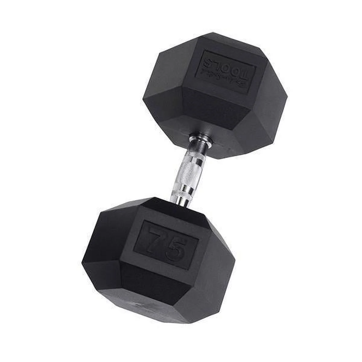 Rubber Coated Hex Dumbbells 55 lb. - Womvr