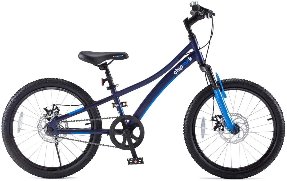 Royalbaby Explorer 20 In. Children's Bicycle, Black and Blue - Womvr