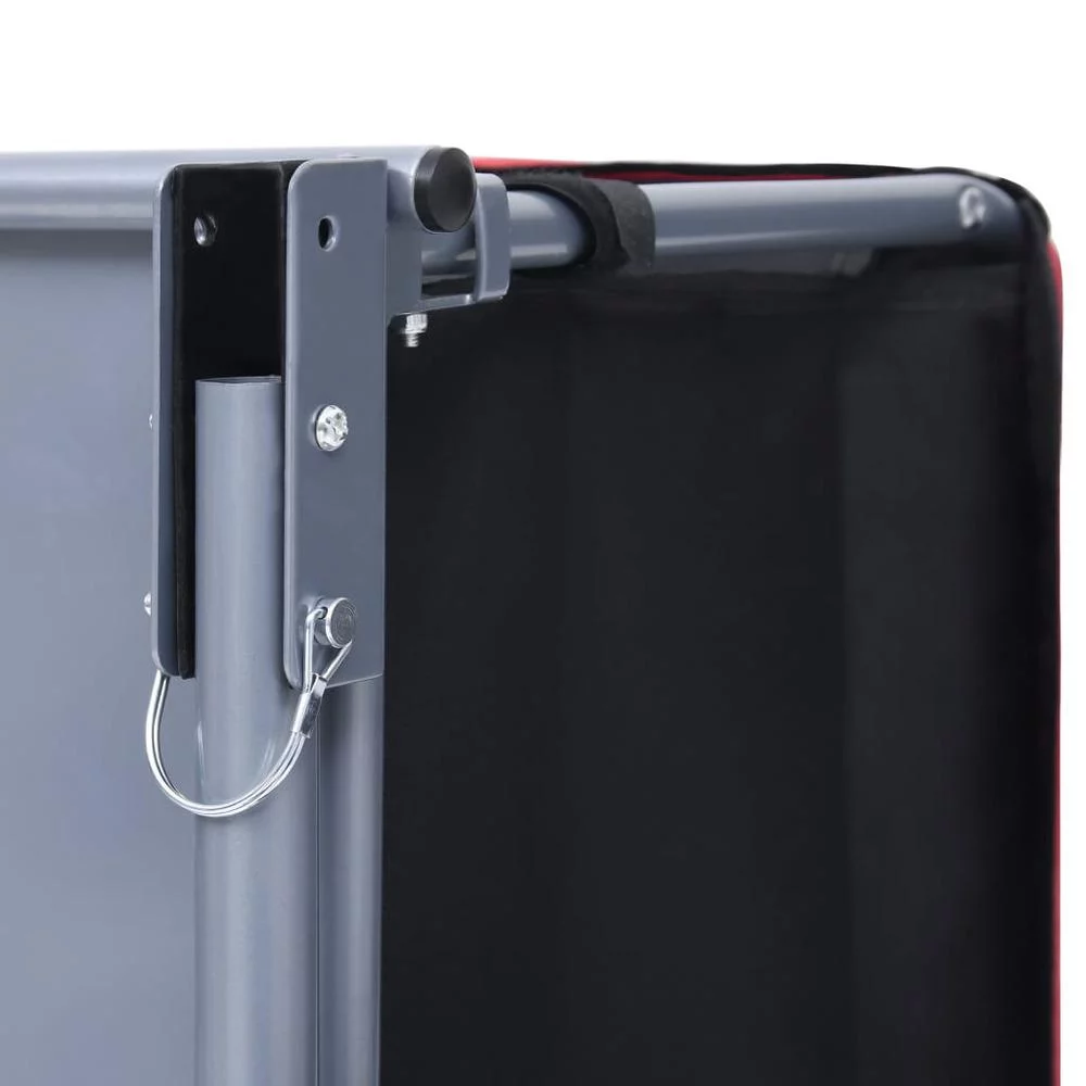 vidaXL Bike Cargo Trailer Black and Red 143.3 lb 2588 - Womvr