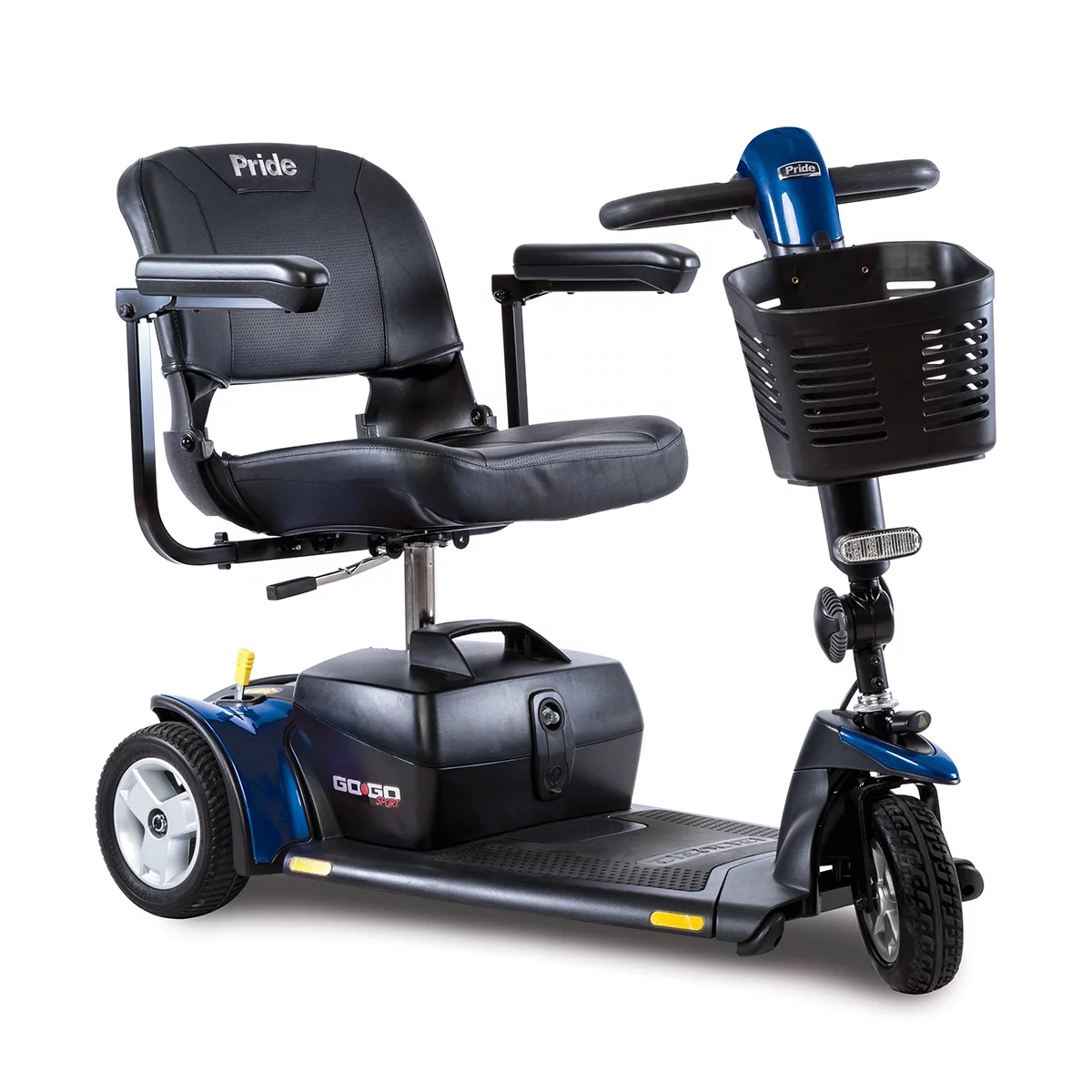 Go-Go Sport 3 Wheels Travel Scooter HD Pride Mobility S73 + Accessories - Womvr