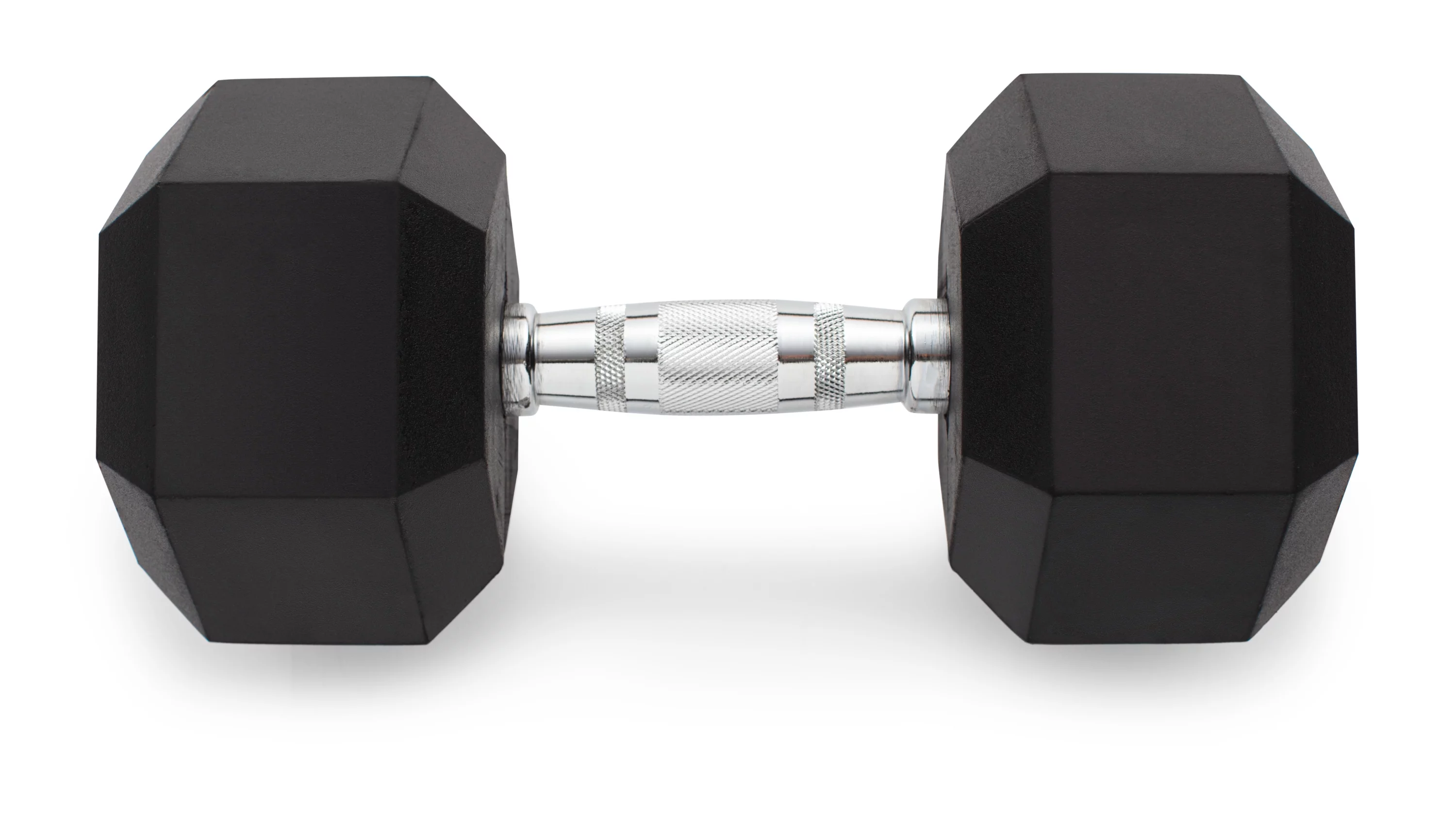 Weider Rubber Hex Dumbbell, 45 lbs - Sold Individually - Womvr