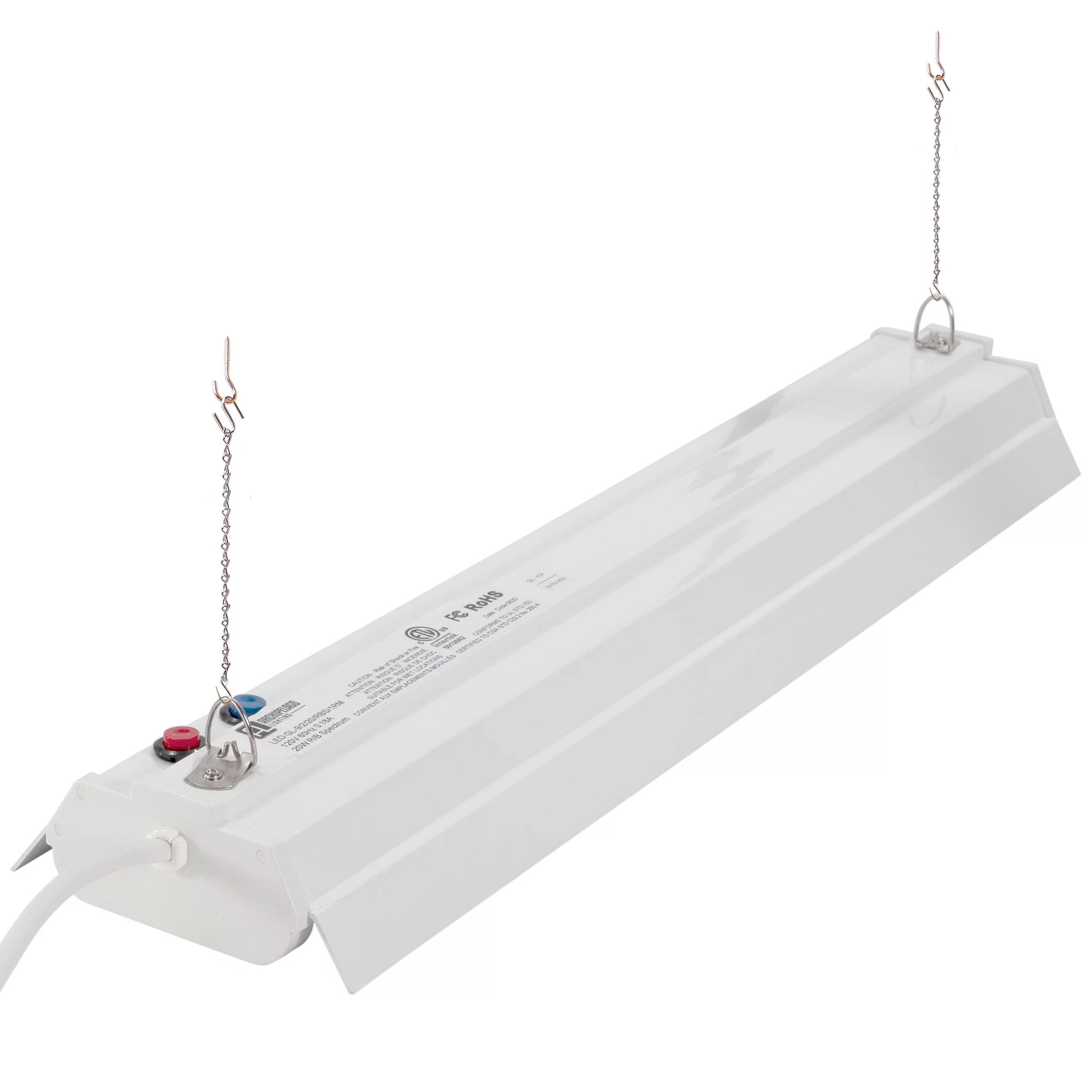 Hyper Tough 2 ft Selectable Spectrum LED 20W Grow Light, Linkable - Womvr