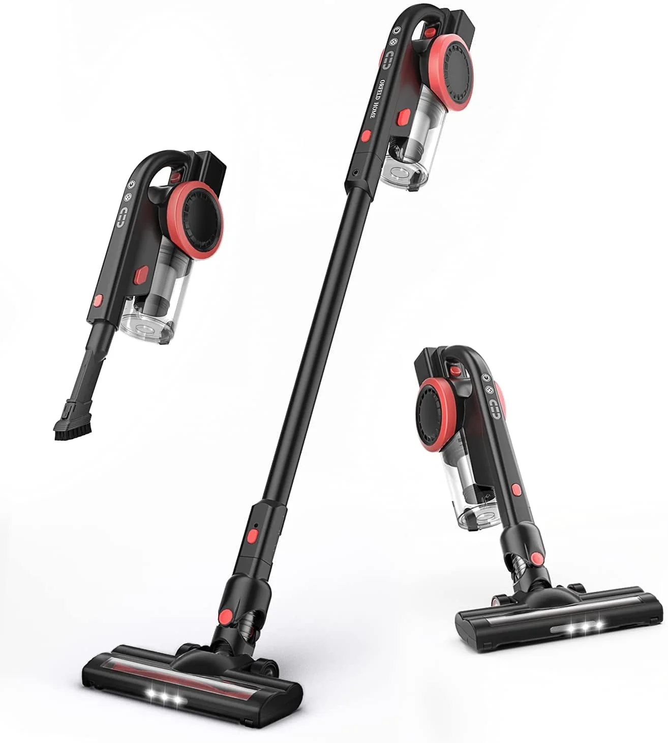 ORFELD V30 Cordless Vacuum Cleaner, 20000Pa Stick Vacuum 2 in 1, Up to 50 Mins Runtime for Home - Womvr