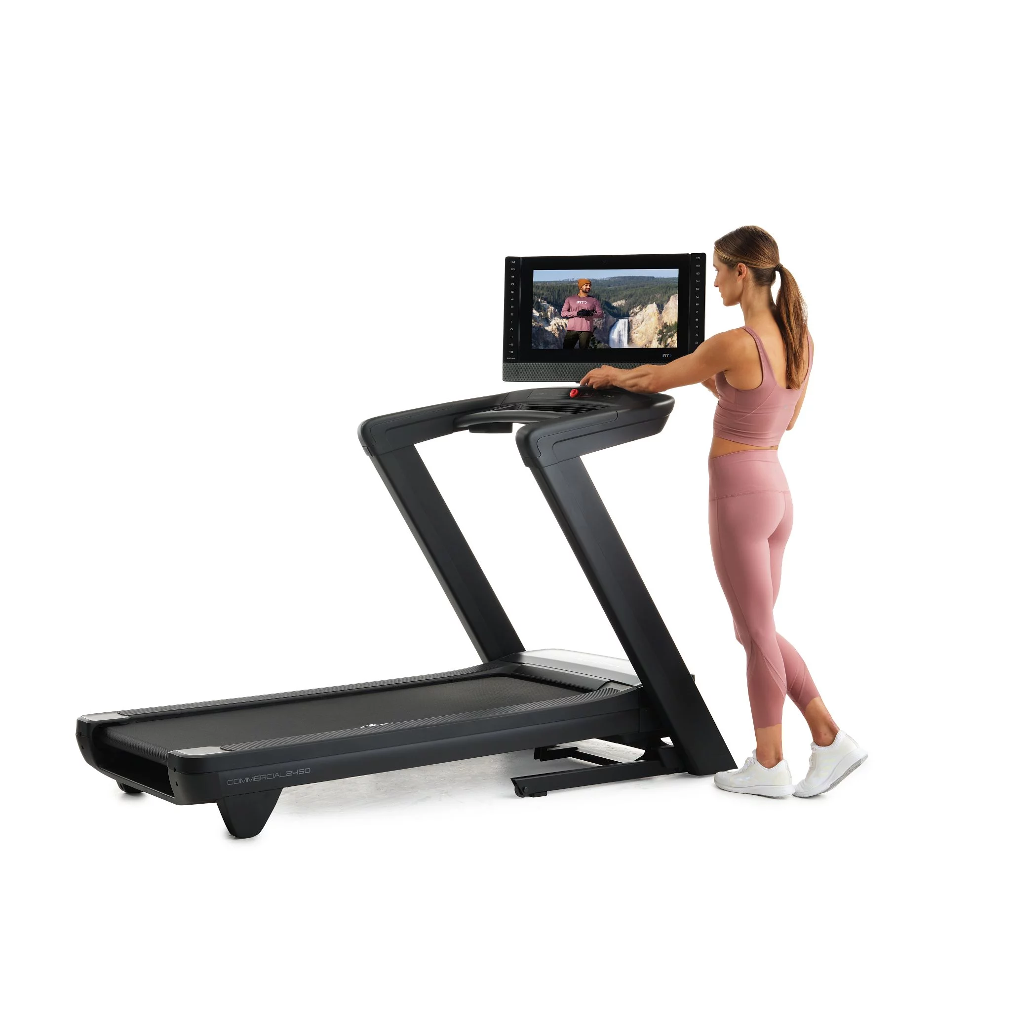 NordicTrack Commercial Series 2450; iFIT-enabled Treadmill for Running and Walking with 22” Pivoting Touchscreen and SpaceSaver Design - Womvr