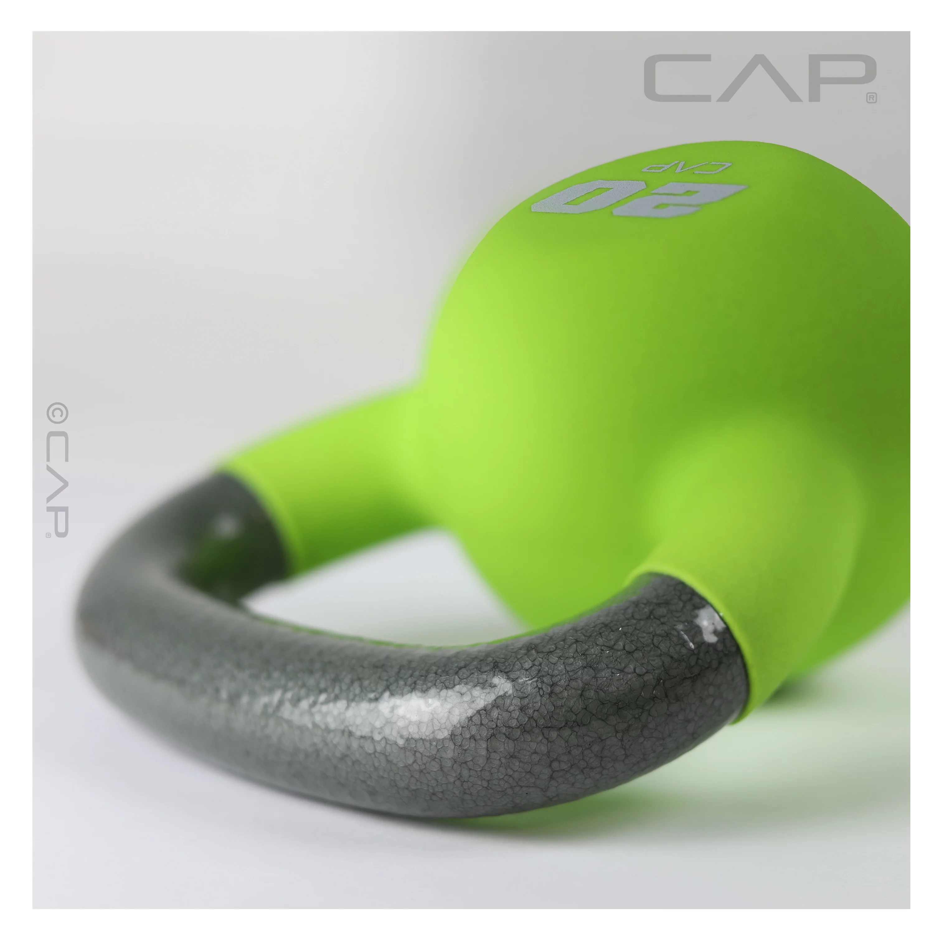 CAP, 10lb Neoprene Coated Kettlebell, Orange - Womvr