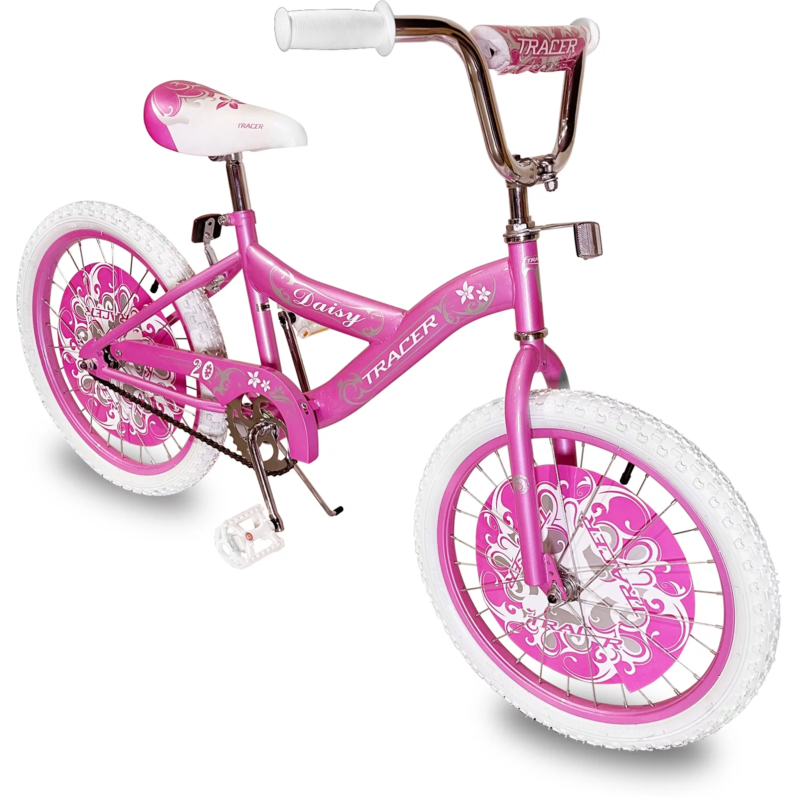 TRACER Daisy BMX 20 Inch Kids Bike, Boy and Girls Age 5 to 9, Purple - Womvr