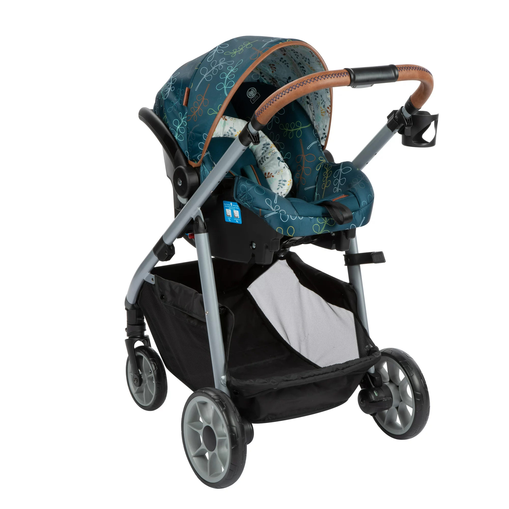 Monbebe Lynx 6 in 1 Modular Travel System Stroller and Infant Car Seat, Leaf - Womvr
