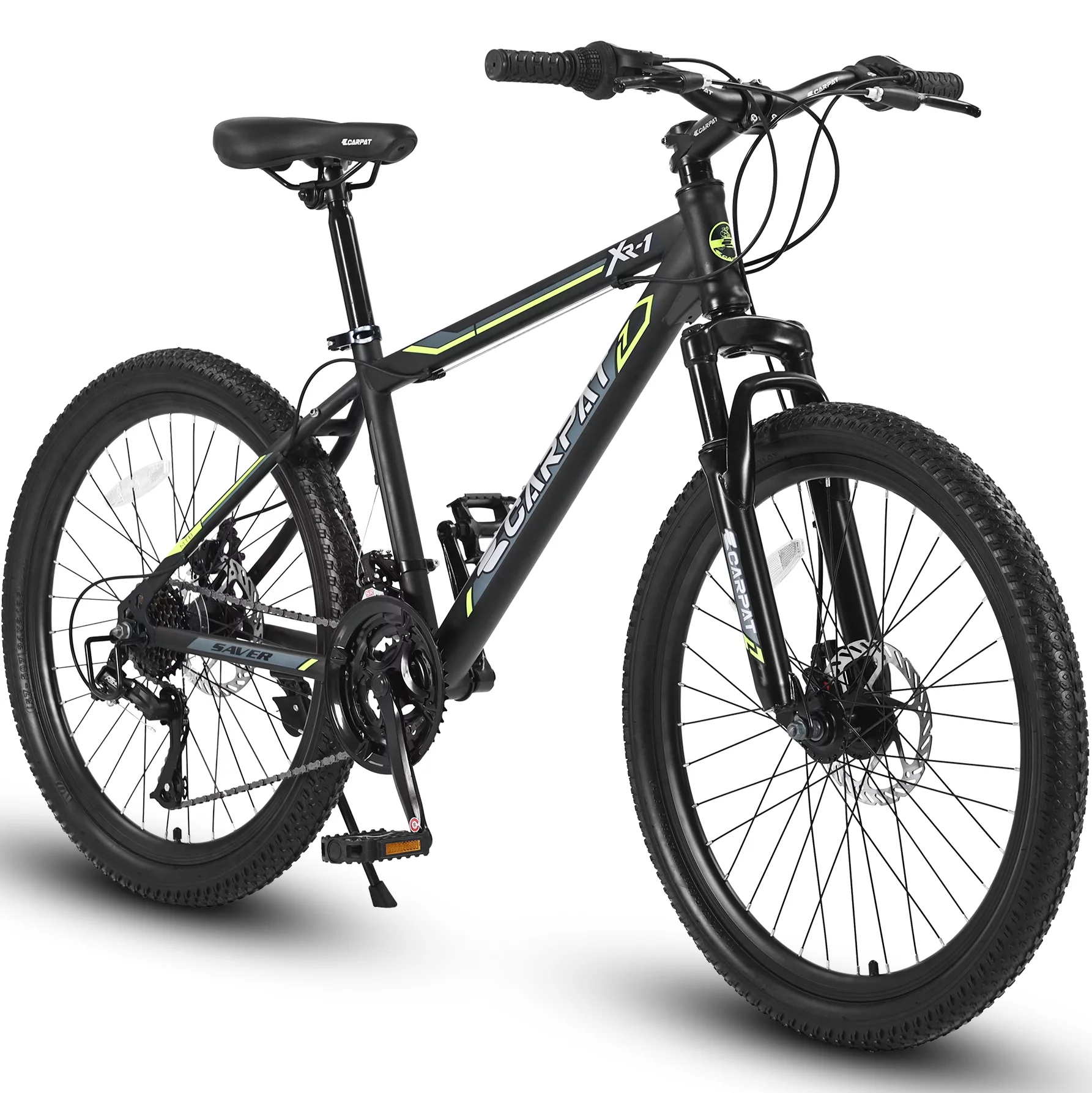 24 inch Kids Bike for Boys Girls, Kids Mountain Bike with Disc Brakes 21 Speed - Womvr
