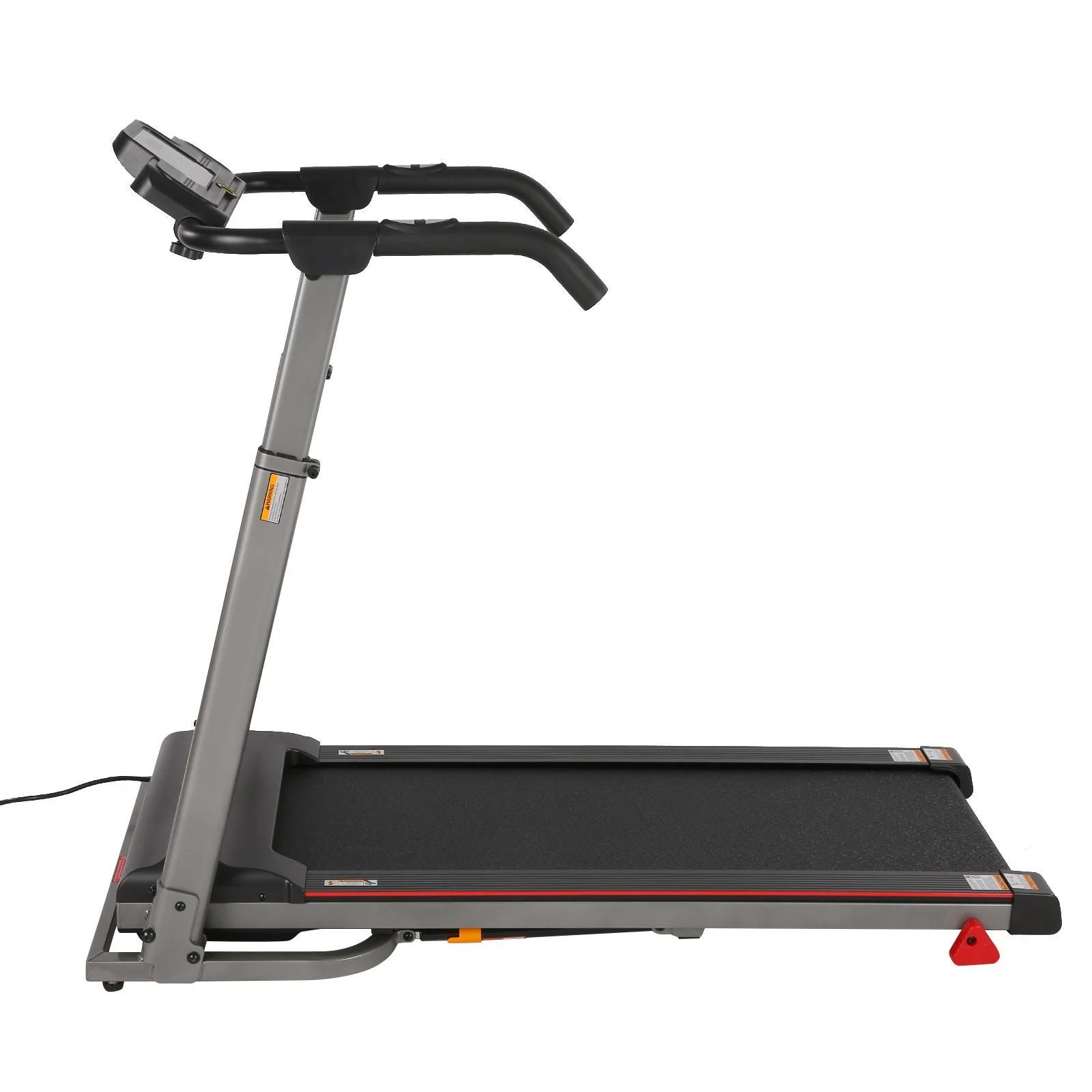 Tikmboex 300Lbs Treadmill with Desk - 2.5 HP Portable Folding Treadmill for Home, Running Machine with Incline（Gray） - Womvr