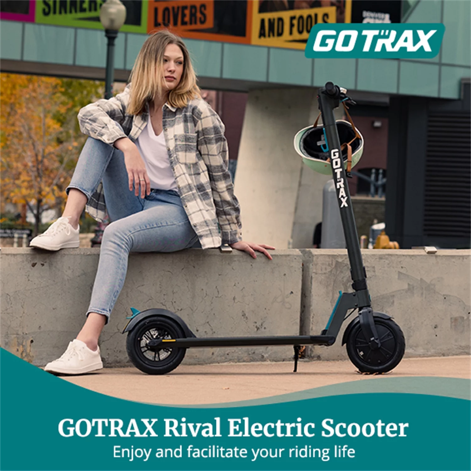 GOTRAX Rival Adult Commuting Electric Scooters, Max Load 220lbs Foldable Electric Scooter - Womvr