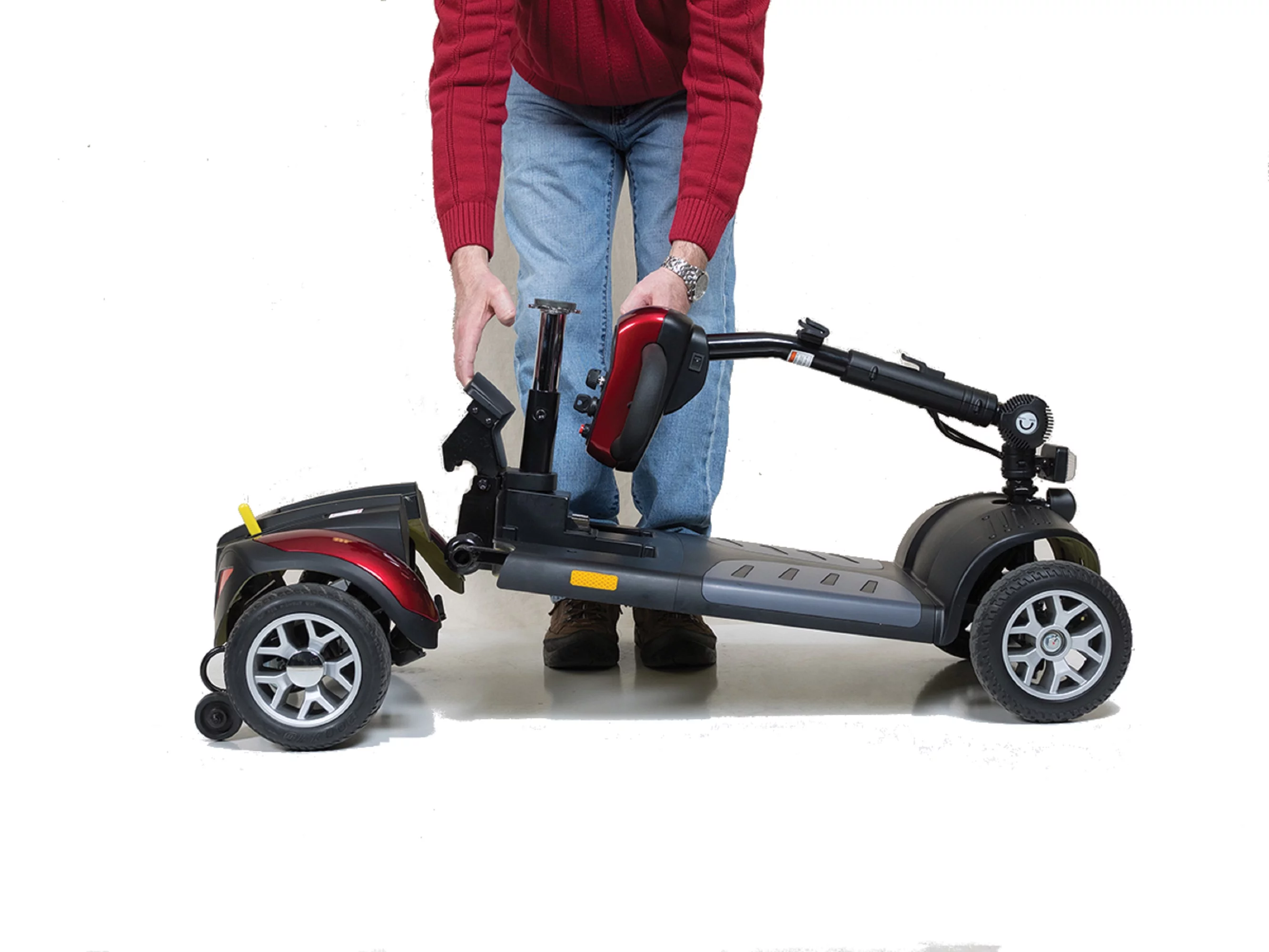 Golden Technologies - Buzzaround XL - Travel Scooter - 4-wheel - Red - Womvr