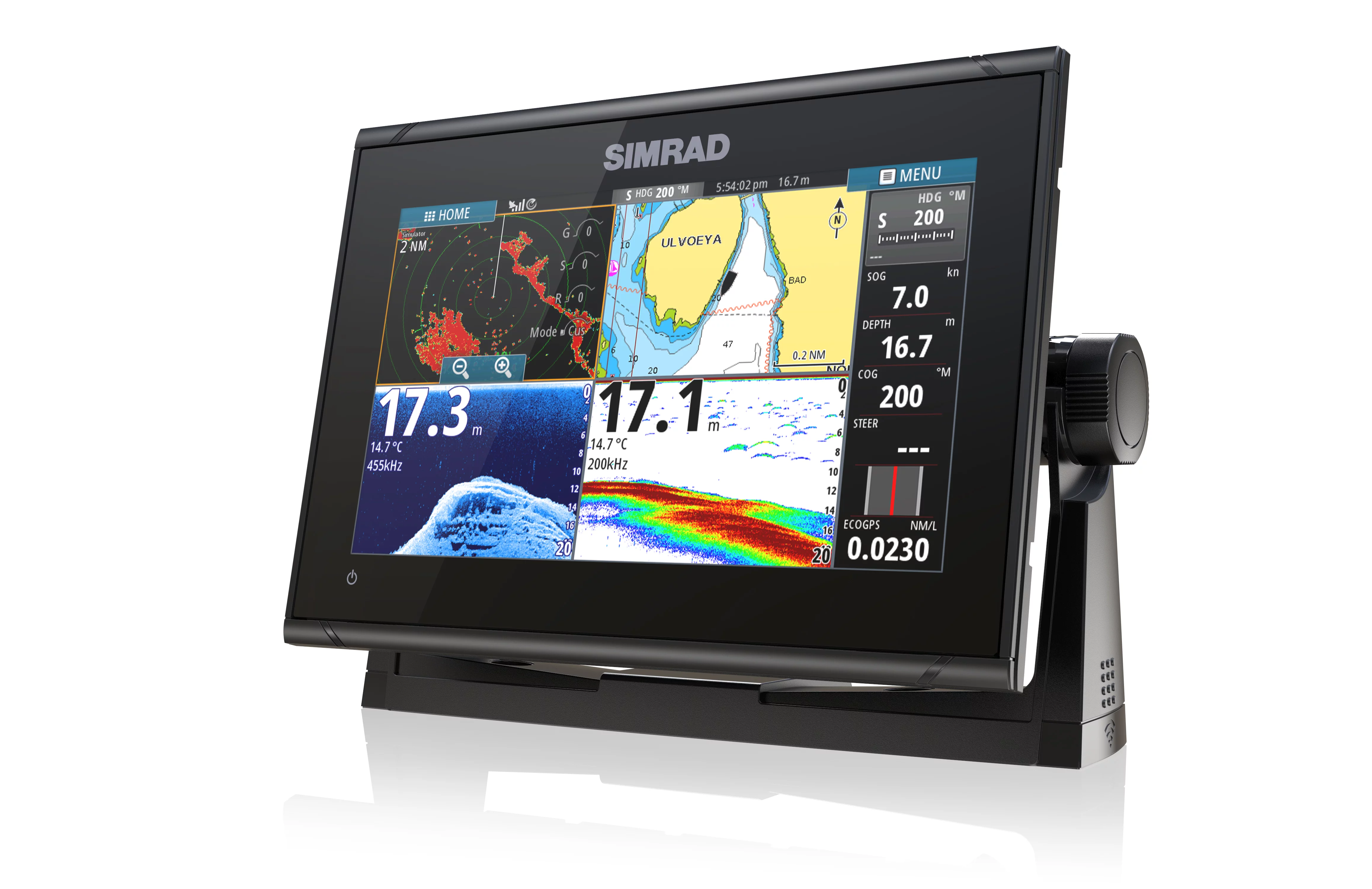 Simrad GO9 XSE with Active Imaging 3-in-1 Transducer + C-Map Discover, GPS Chart-Plotter - Womvr