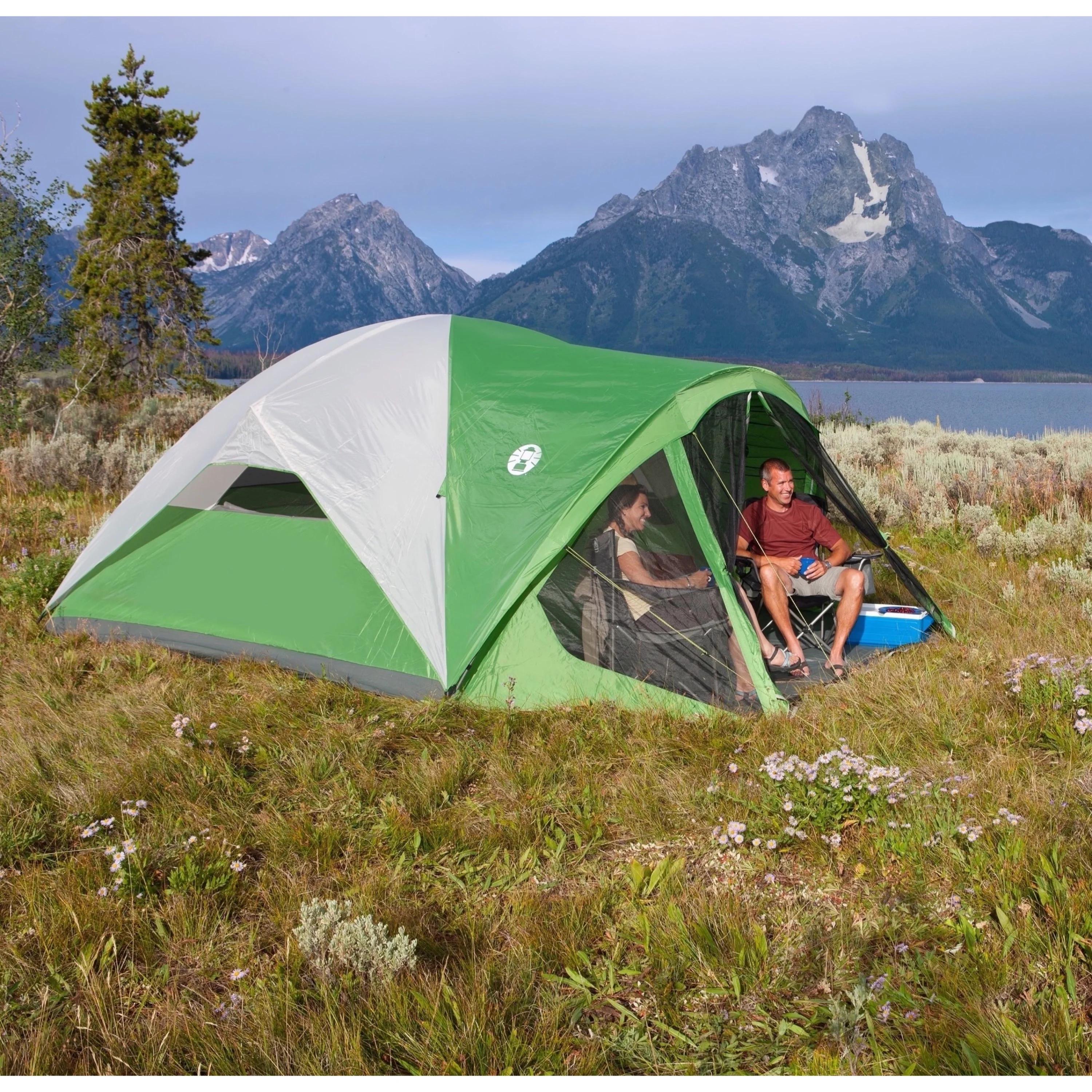 Coleman Evanston 8-Person Tent with Screen Room - Womvr