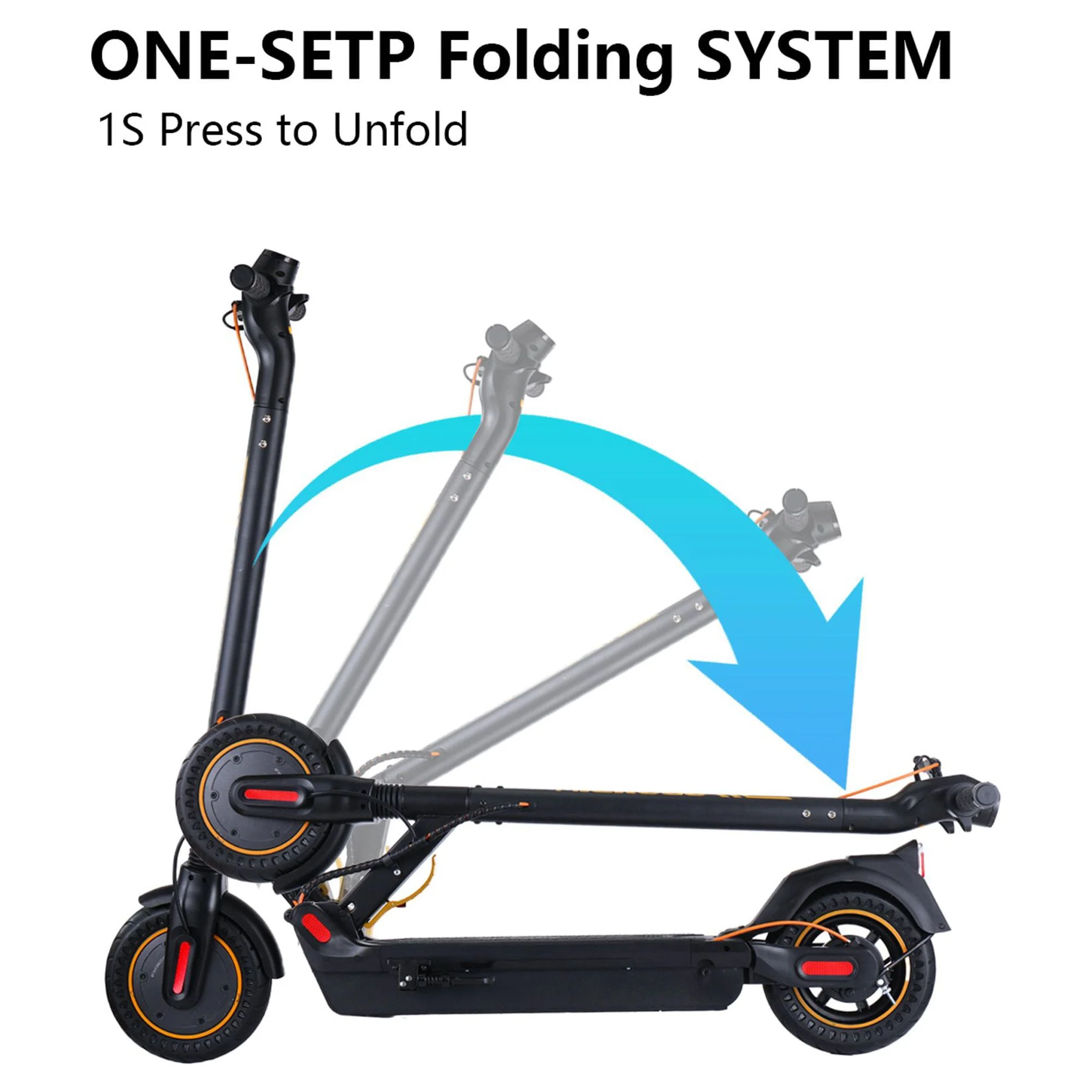 MICROGO M5 PRO Electric Scooter, 500W Motor 10.4 Ah Battery Long Range for Adults, 10