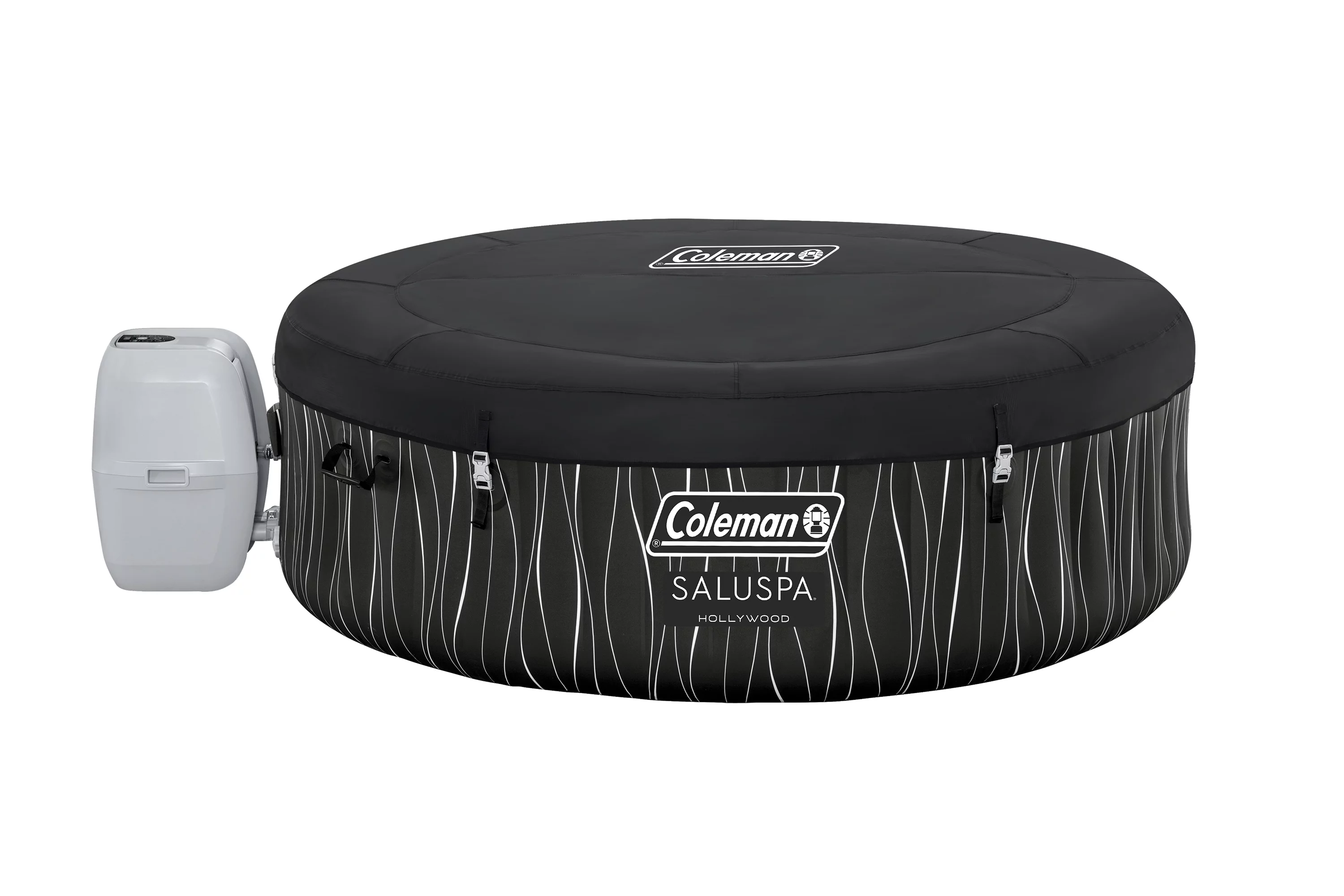 Coleman Hollywood Luxe AirJet 240 gal. Winter Inflatable Hot Tub with LED Lights, 104˚F - Womvr