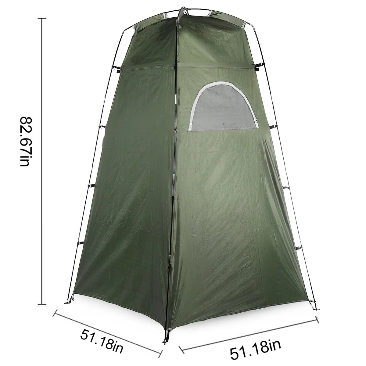 Shower Tent Portable Changing Room Privacy Tent, Instant Outdoor Shower Tent, Camp Toilet, Camping Fishing Bathing Tent Rain Shelter for Camping & Beach, Sturdy, Easy Set Up, Foldable - with Carry Bag - Womvr