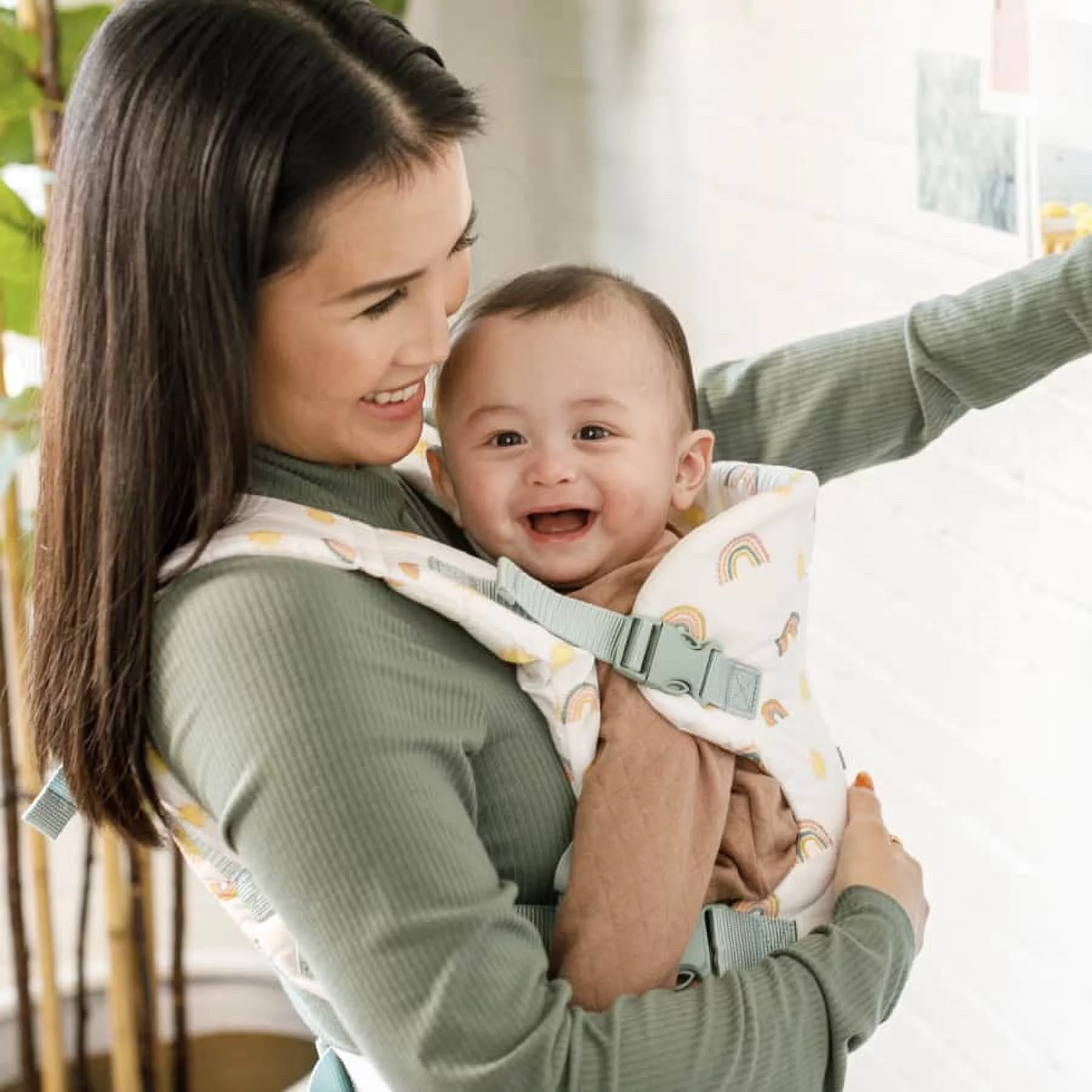 Infantino Nature & Nurture Convertible Baby Carrier, 4-Position, 8-32lbs, 0-9 Months, Sandy Tan - Womvr