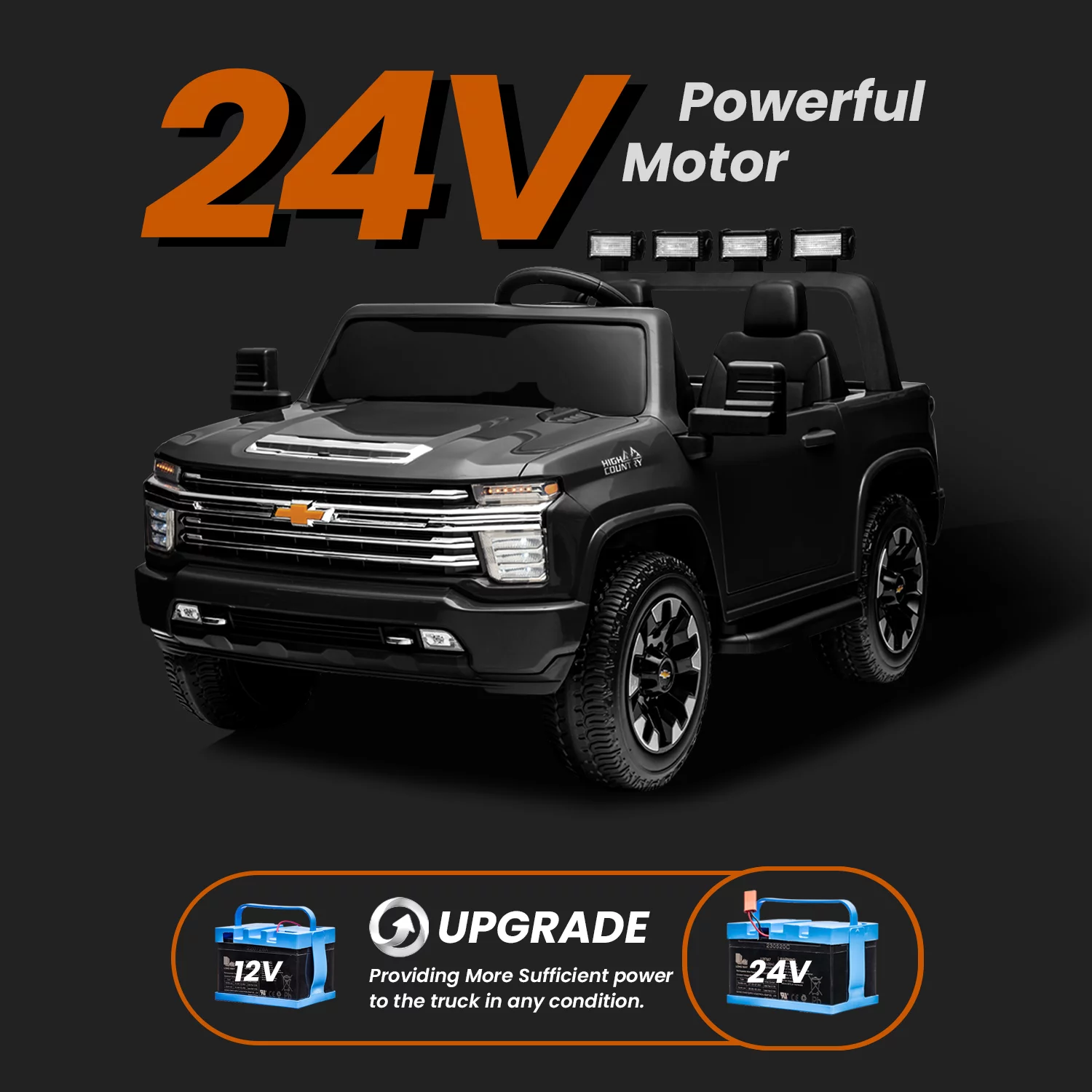 Track 7 24V Ride on Car, Licensed Silverado HD 2 Seater Electric Car for Boys Girls Age 3+, 24V Ride on Truck w/Remote Control, Music, ABC, Pink - Womvr