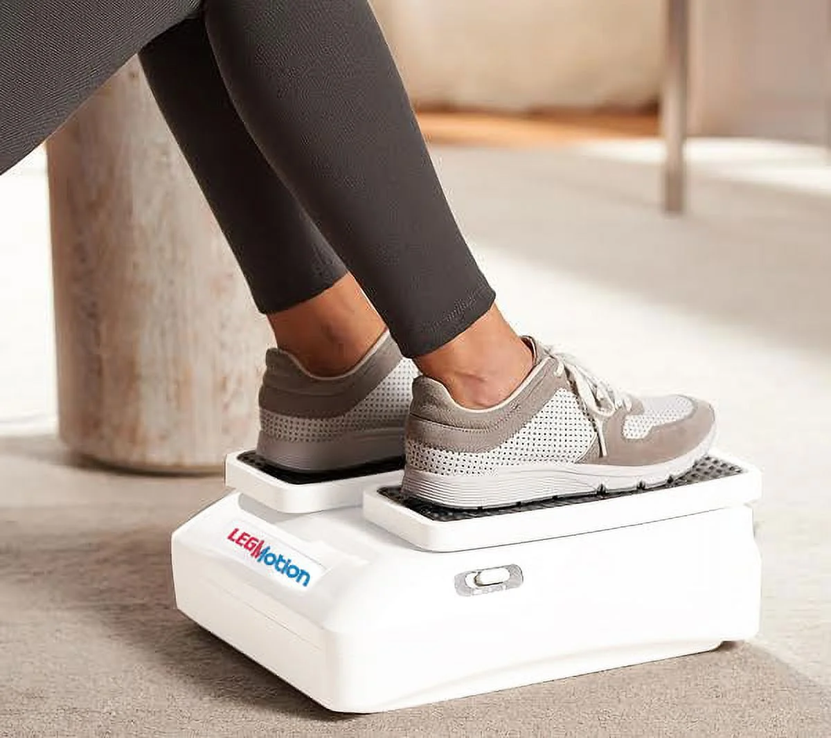 LegMotion Electric Leg Exerciser with Remote Control, 2 Speeds, Portable Leg Exercise Machine for Home and Office Use - Womvr