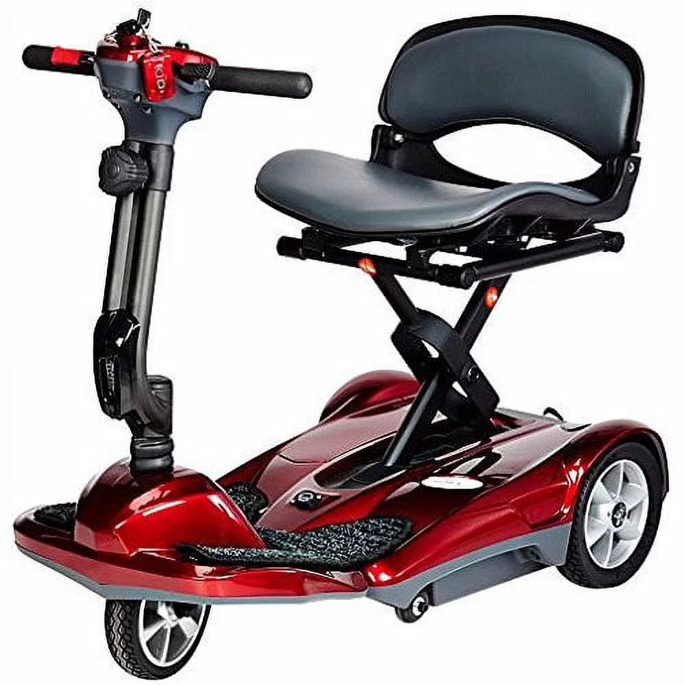 EV Rider TRANSPORT Automatic Folding Mobility Scooter Red - Womvr