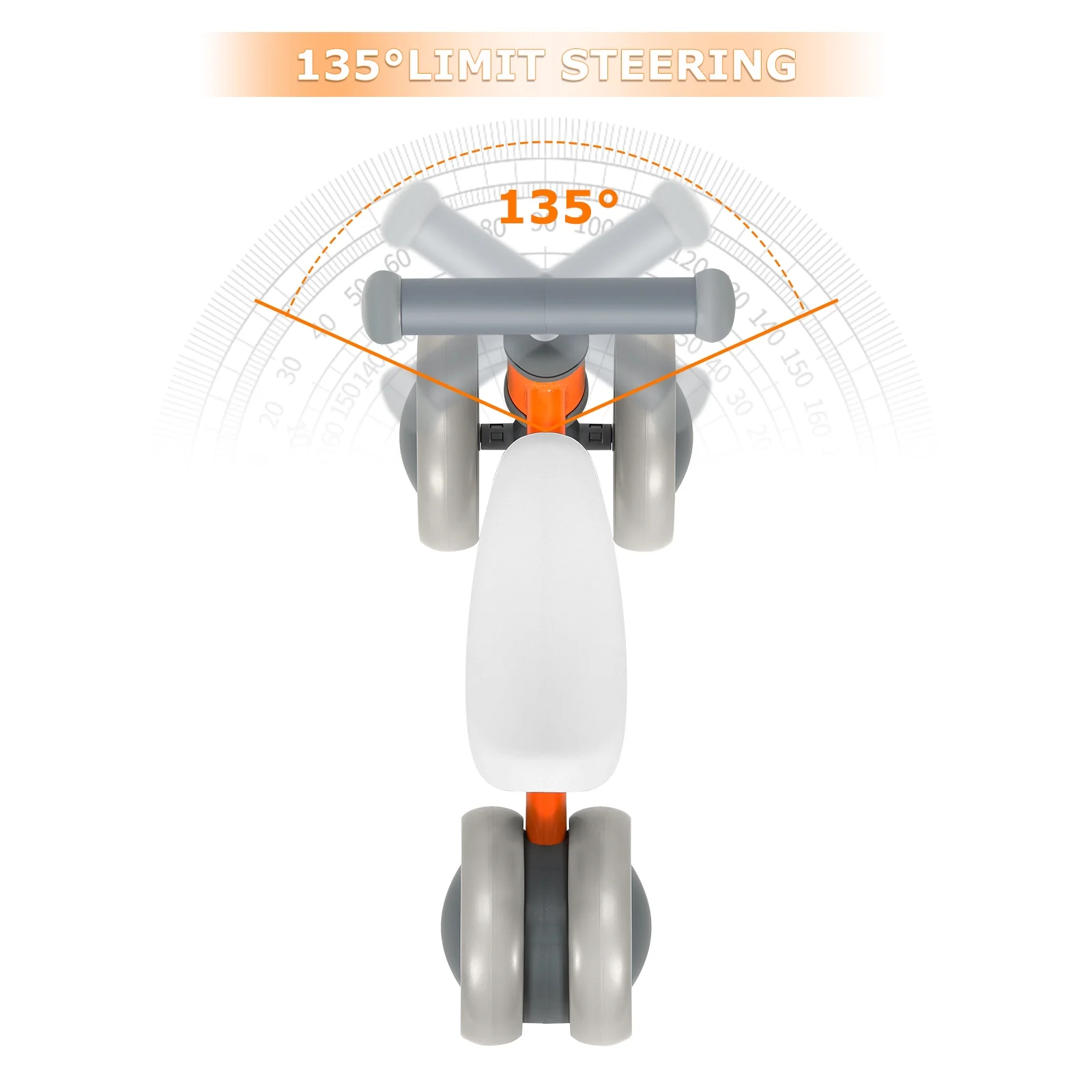 Balance Bike for 12-24 Months Toddler Toy Bike, Pink - Womvr