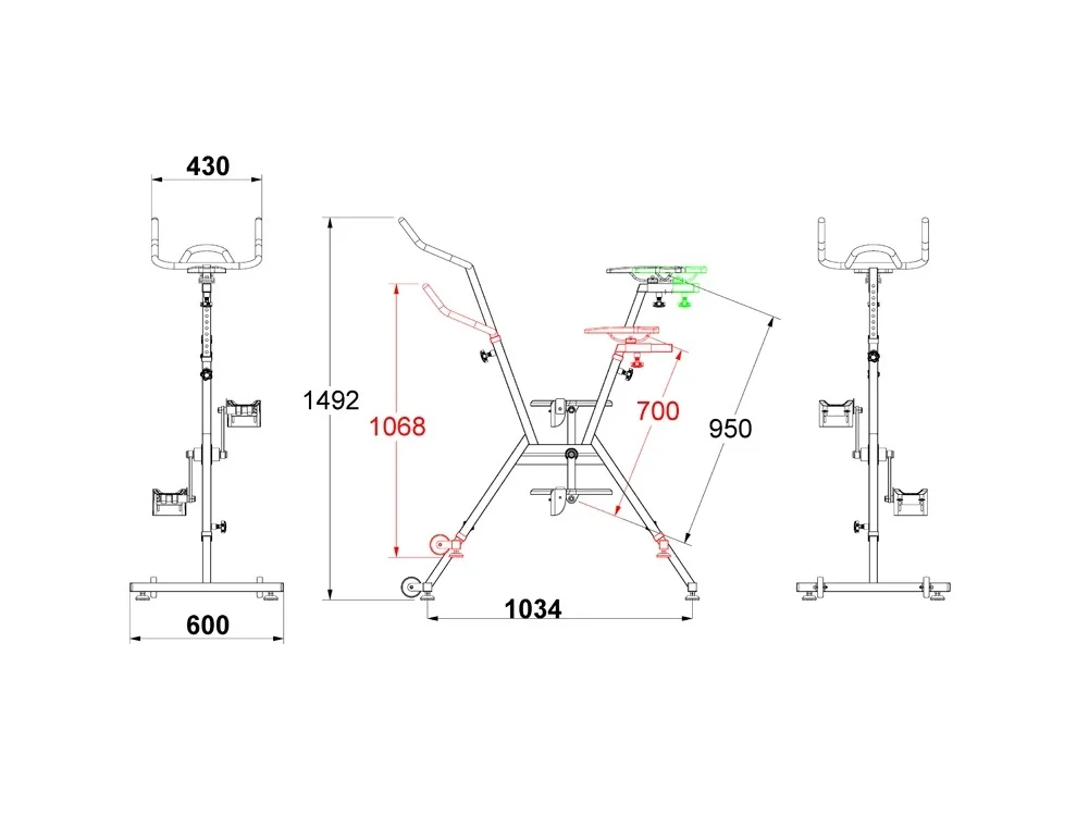 Latourreg Aquatic Sport Equipment 316L Stainless Steel Aquatic Bike in Swimming Pool Water Bike for Exercise - Womvr