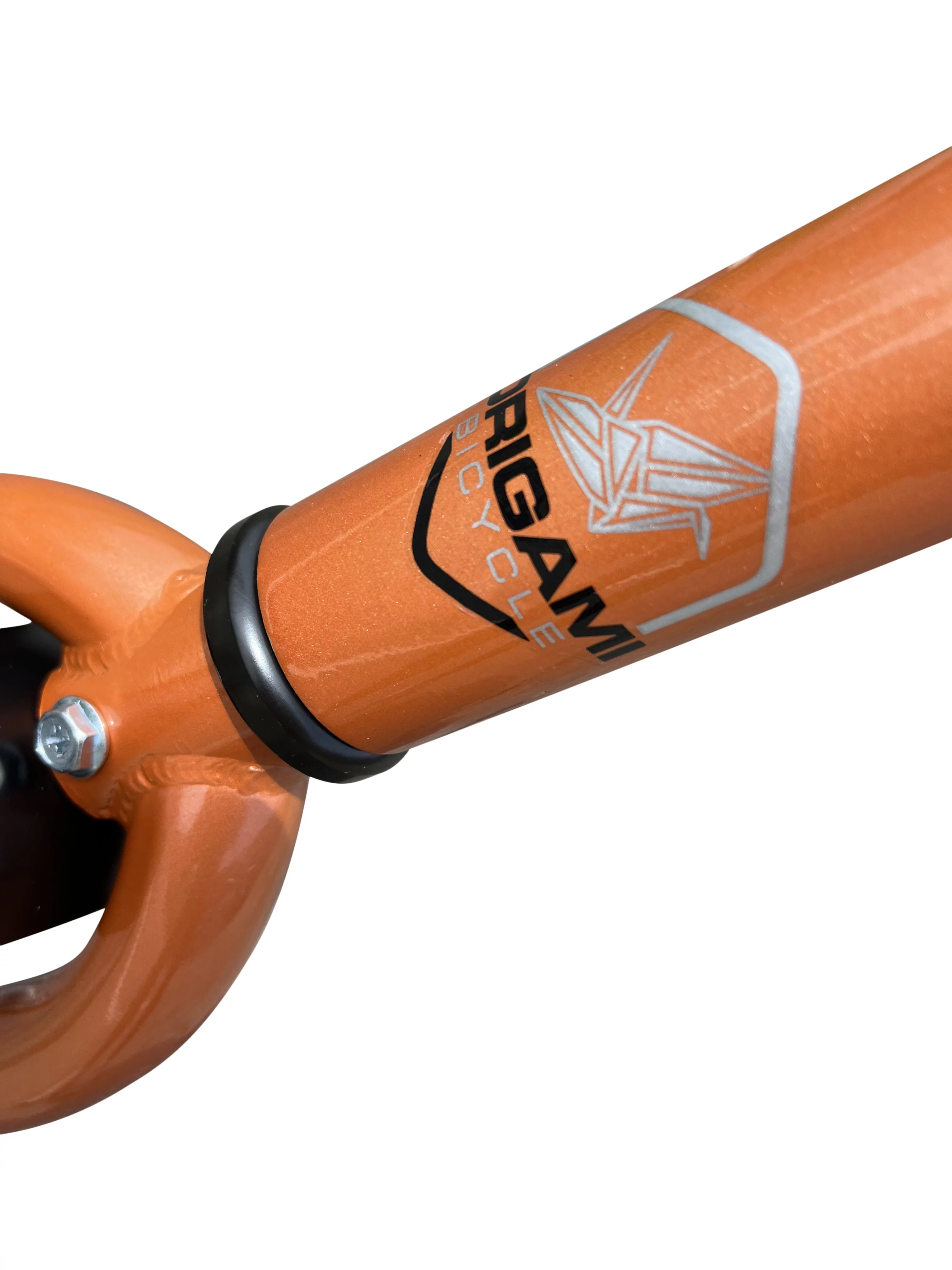 Origami Cobra single-speed lightweight folding bike in Copper - Womvr