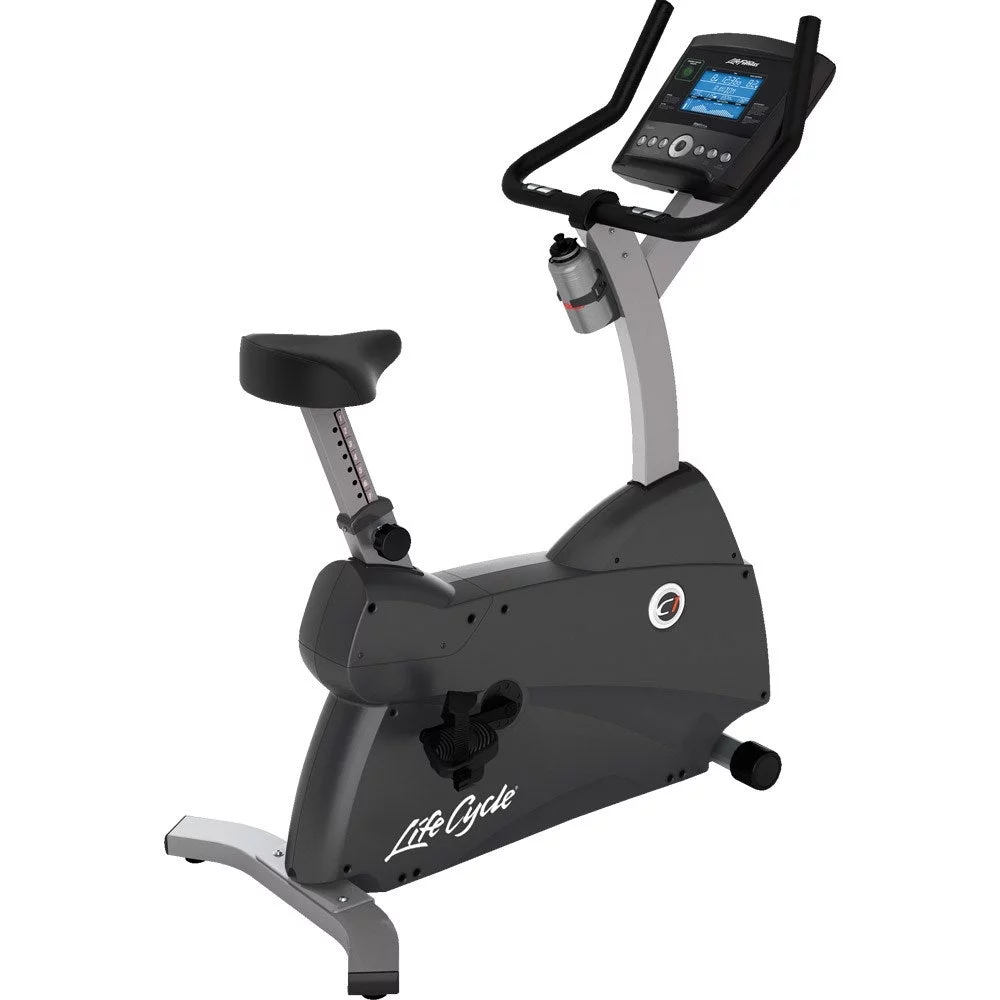 Life Fitness C1 Upright Indoor Cycling Exercise Bike with Go Console - Womvr