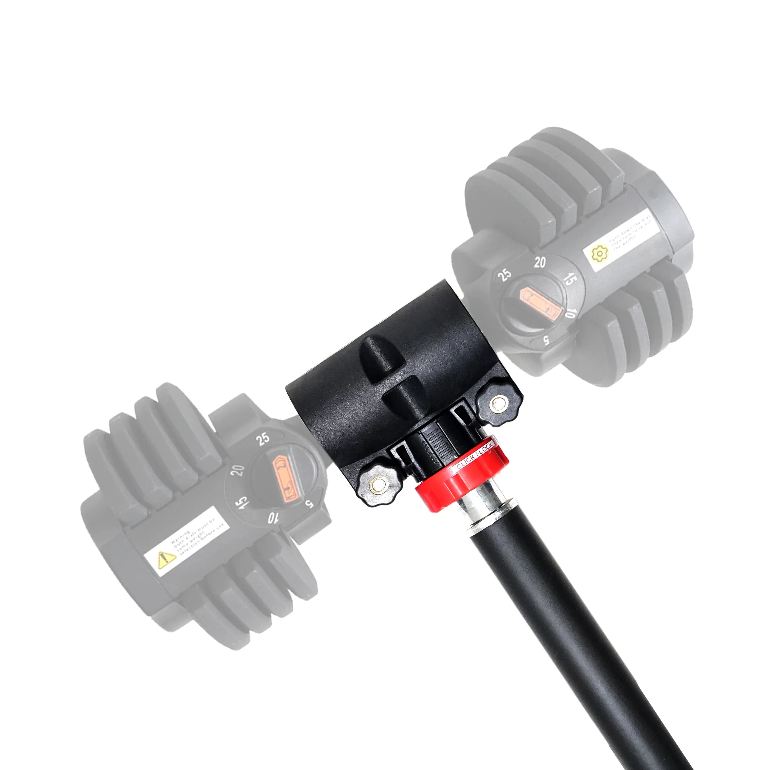 PRCTZ Modular Weightlifting Barbell, Adjustable Dumbbell to Barbell Converter, up to 200 lb. Capacity - Womvr