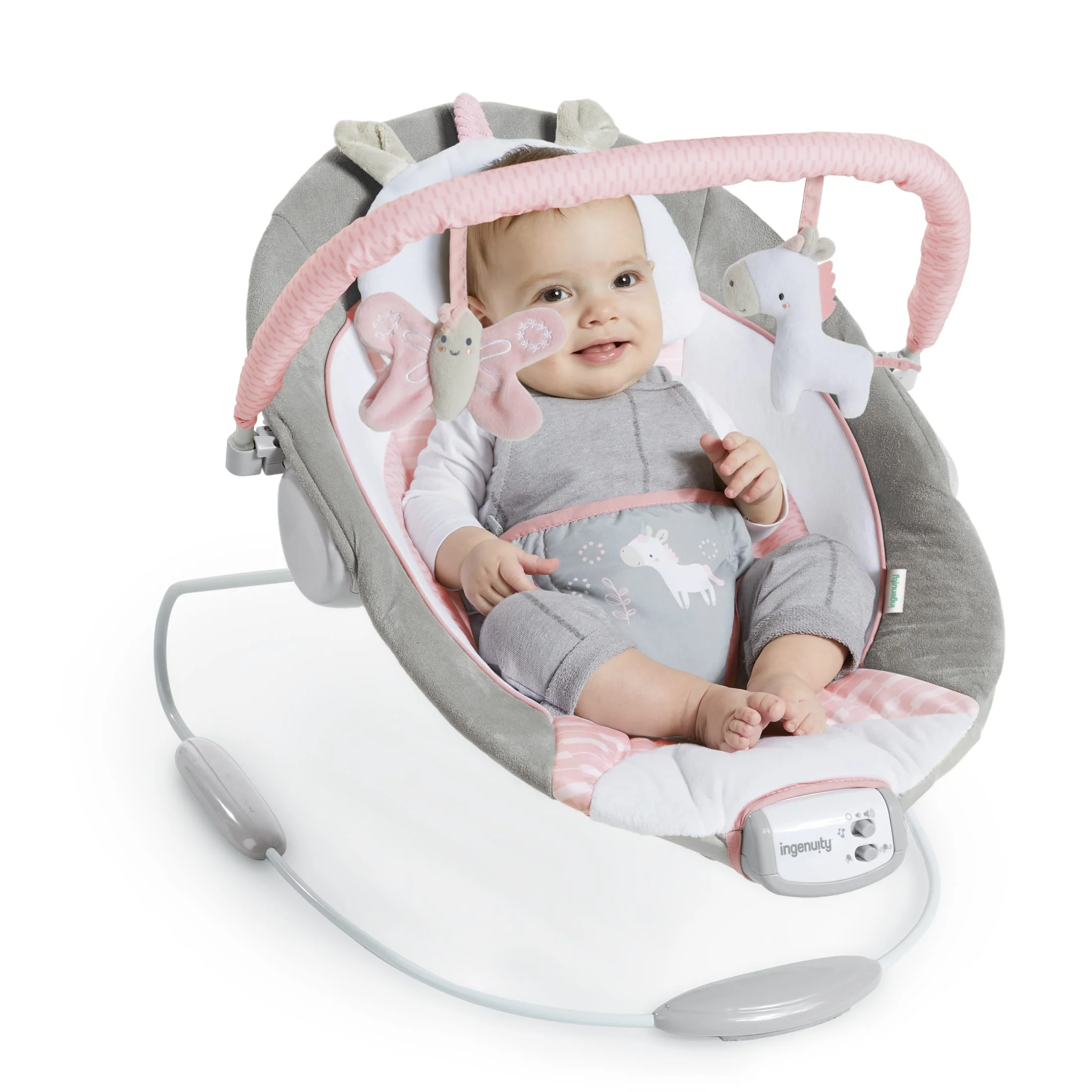 Ingenuity Soothing Baby Bouncer with Vibrating Infant Seat & Music - Morrison (Unisex) - Womvr