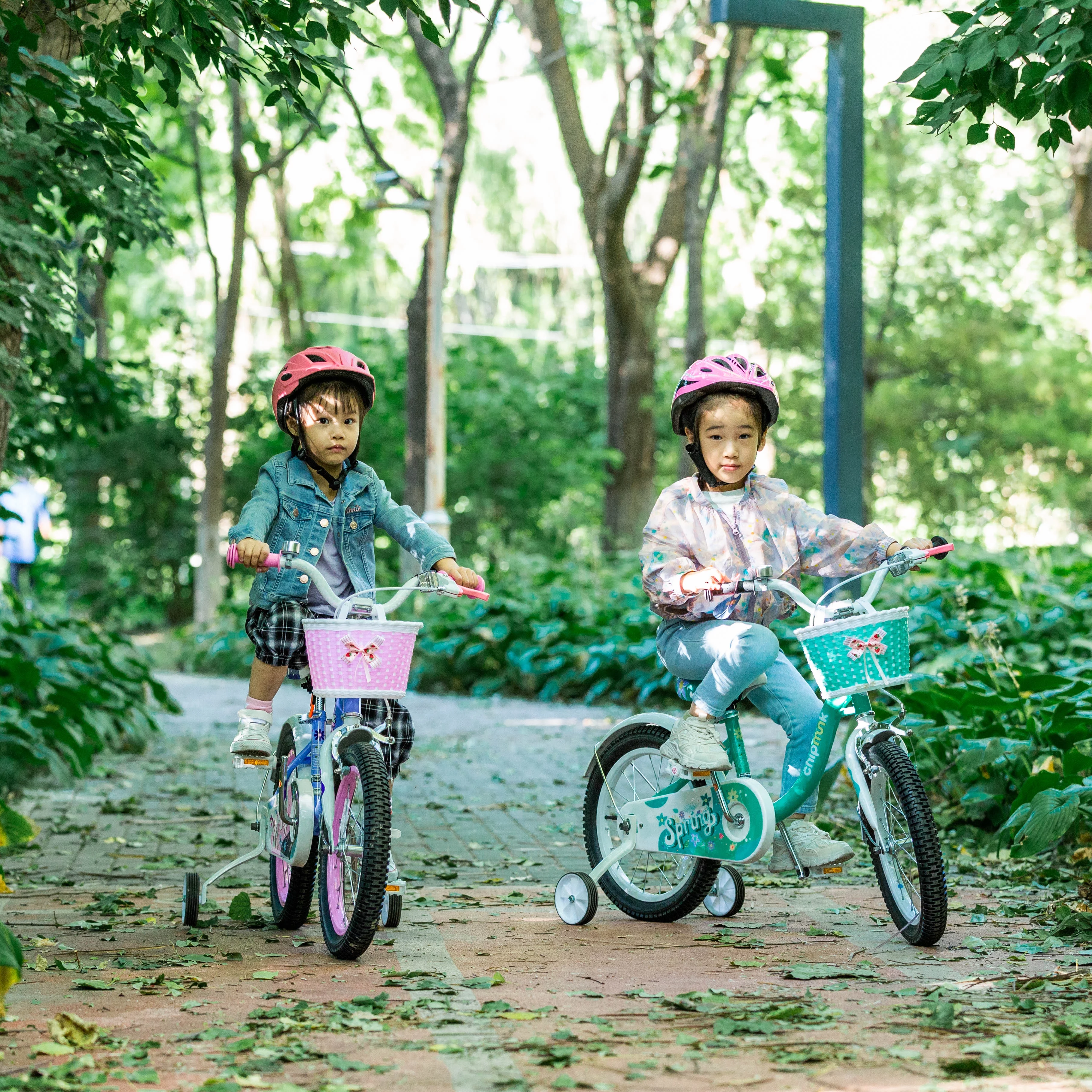 RoyalBaby Spring Kids Bike Girls 16 Inch Bicycle with Basket for Ages 3-9 Years Training Wheel Options Green - Womvr